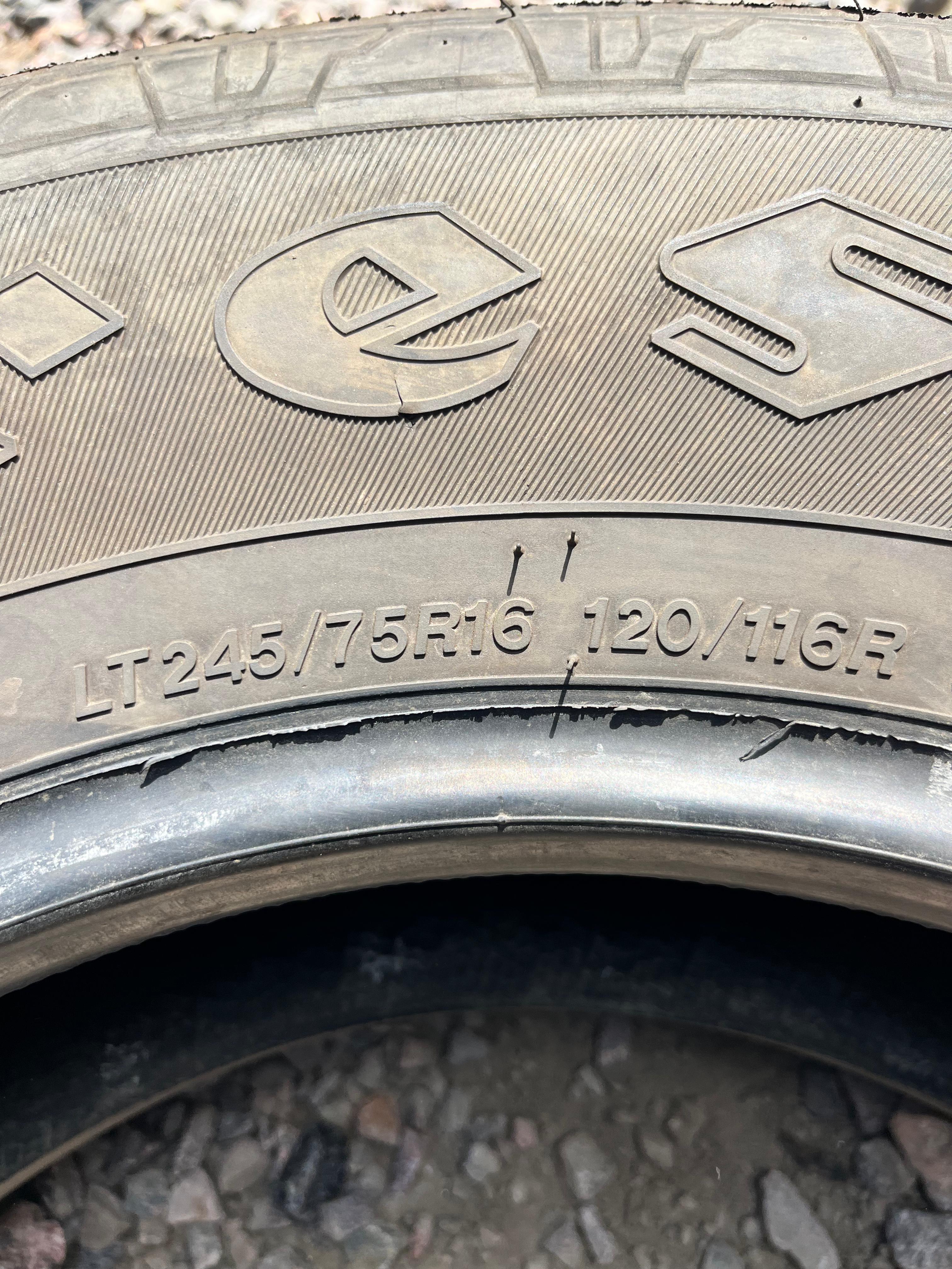 LT245/75R16 Single (1 Used Tire) Firestone Transforce HT2