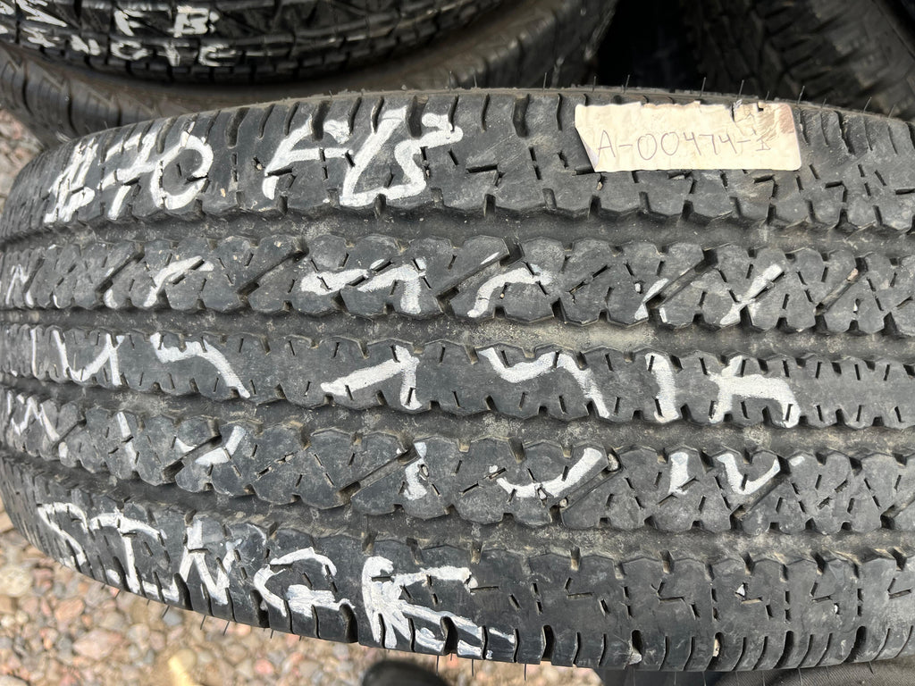 LT245/75R16 Single (1 Used Tire) Bridgestone V-Steel