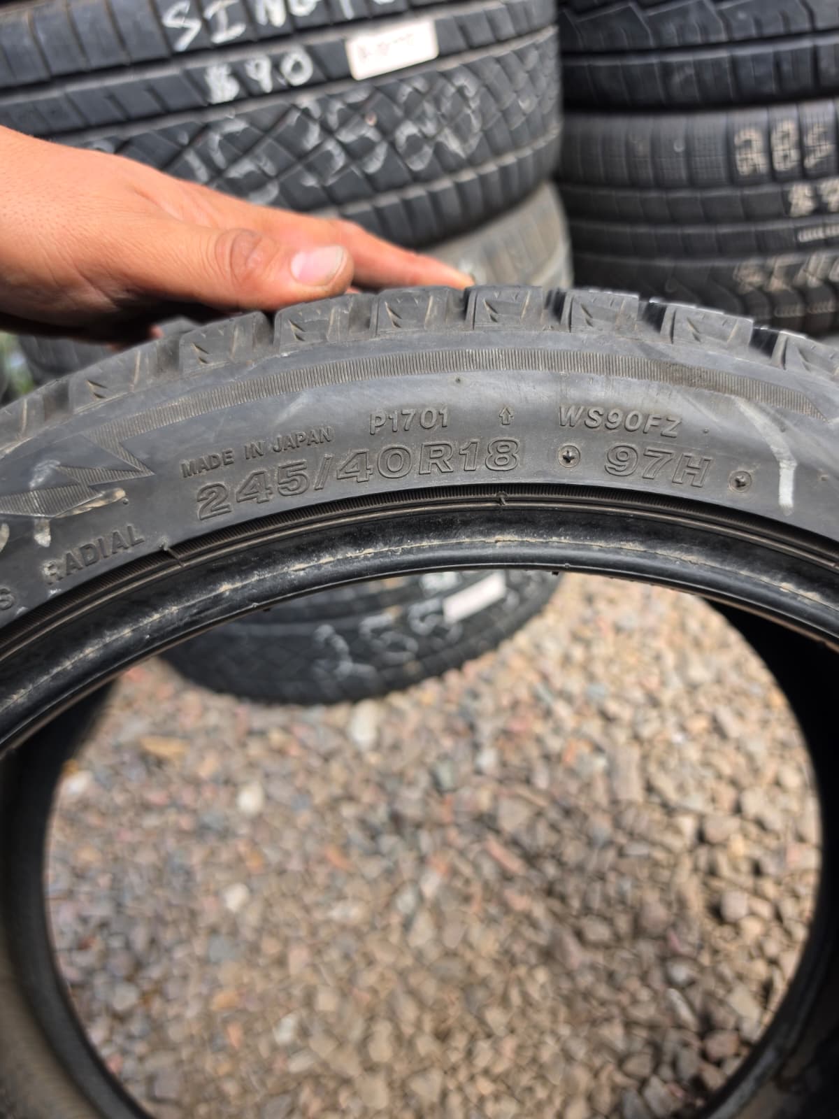 245/40R18 Single (1 Used Tire ) Bridgestone Blizzak