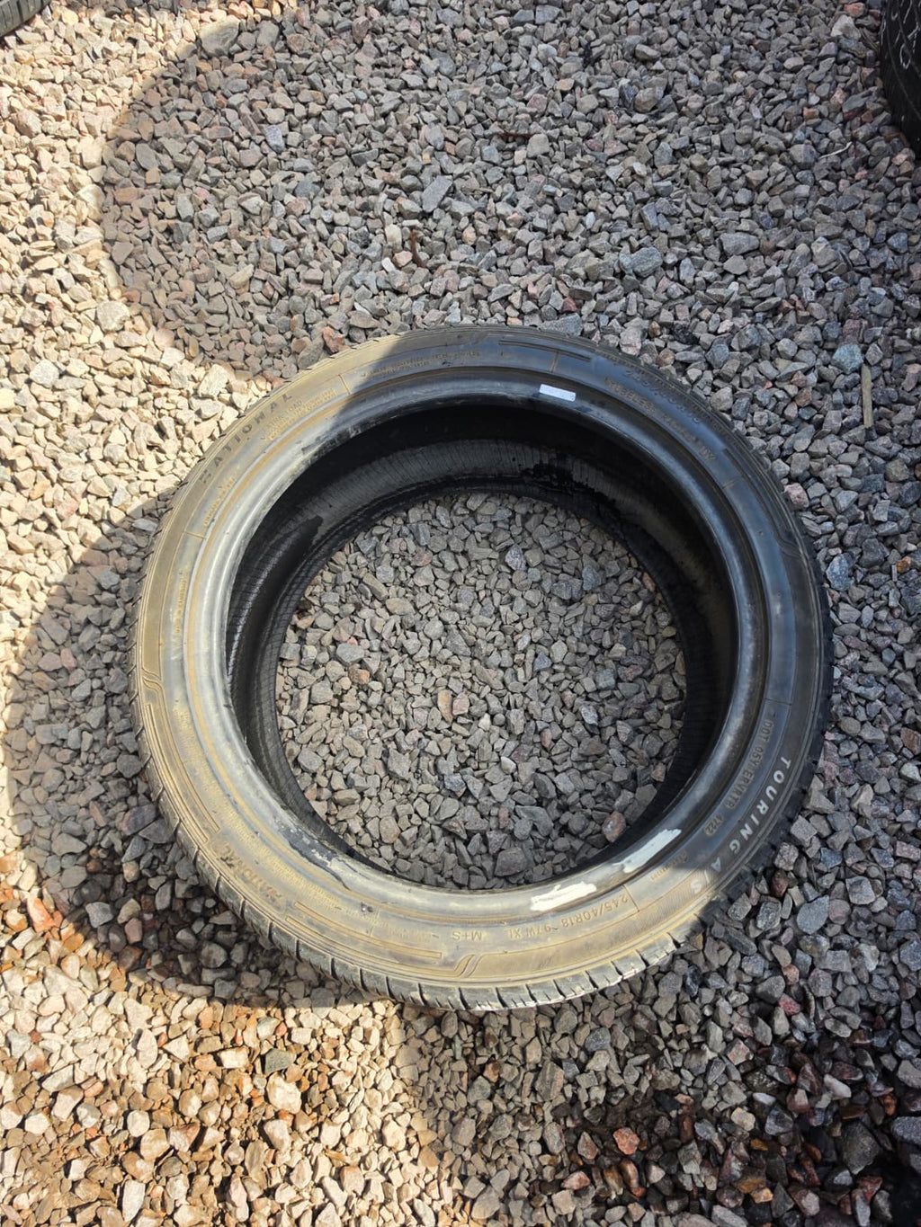 225/40R18 Single (1 Used Tire)  National Touring A/S