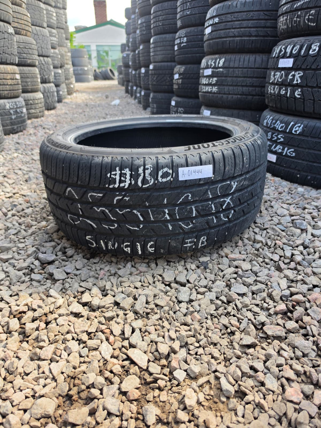 255/40R18 Single (1 Used Tire) Bridgestone Potenza Sport