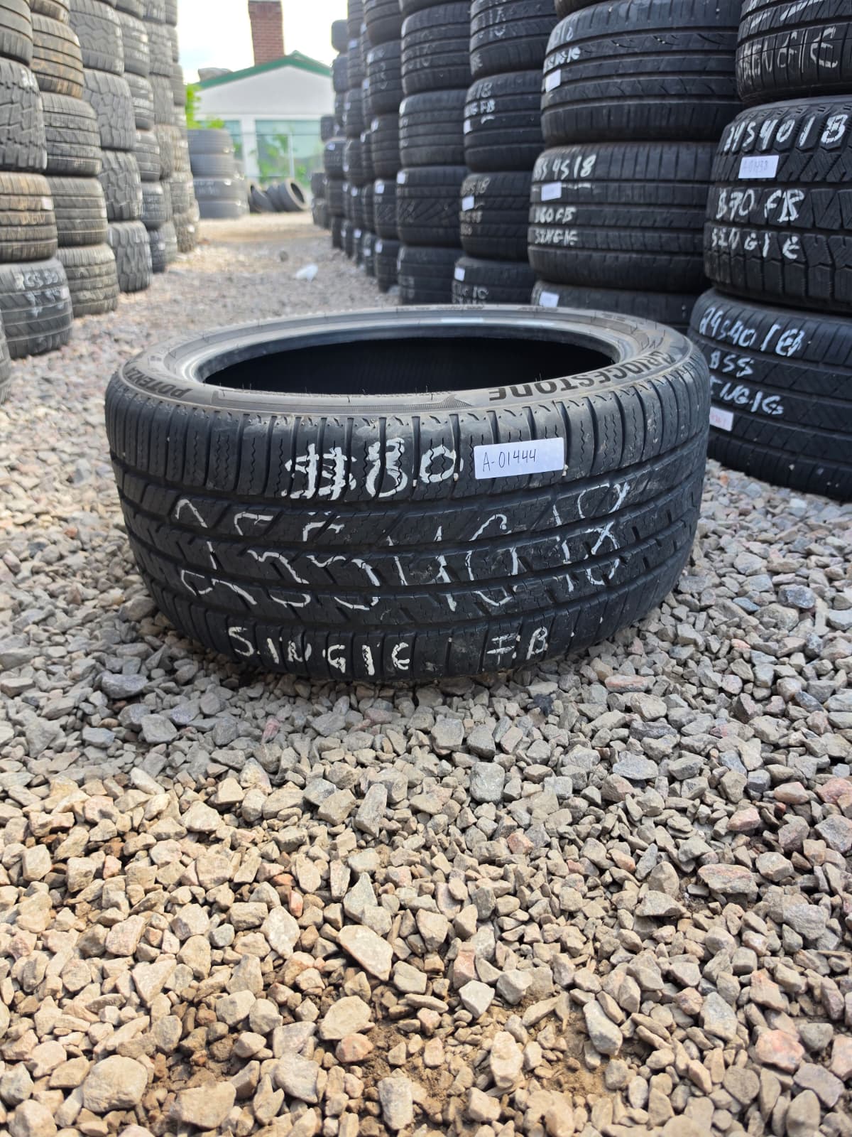 255/40R18 Single (1 Used Tire) Bridgestone Potenza Sport