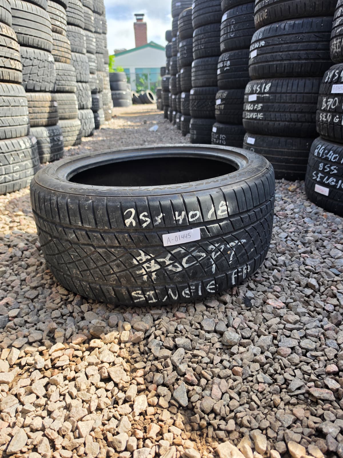 255/40ZR18 Single (1 Used Tire) Continental Extreme Contact