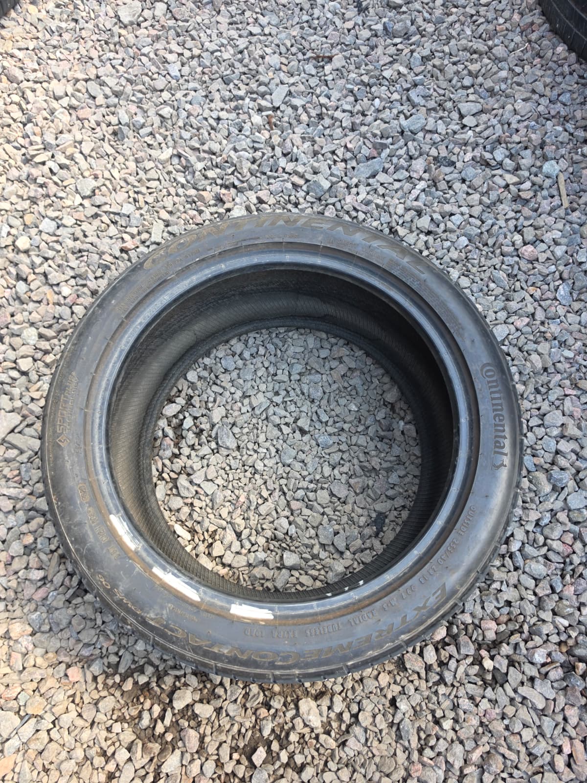 255/40ZR18 Single (1 Used Tire) Continental Extreme Contact