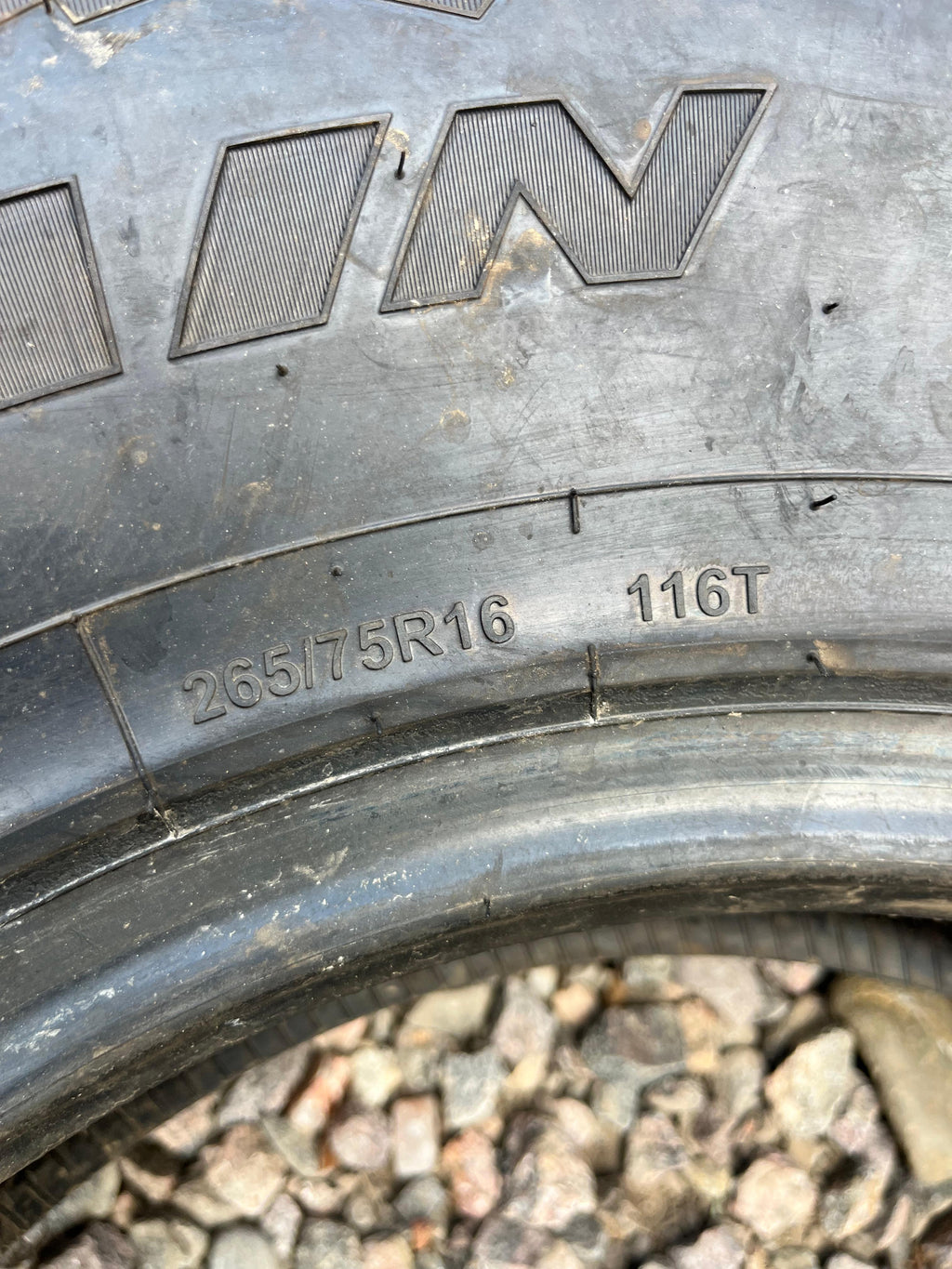 265/75R16 Single (1 Used Tire) Rocky Mountain All Terrain