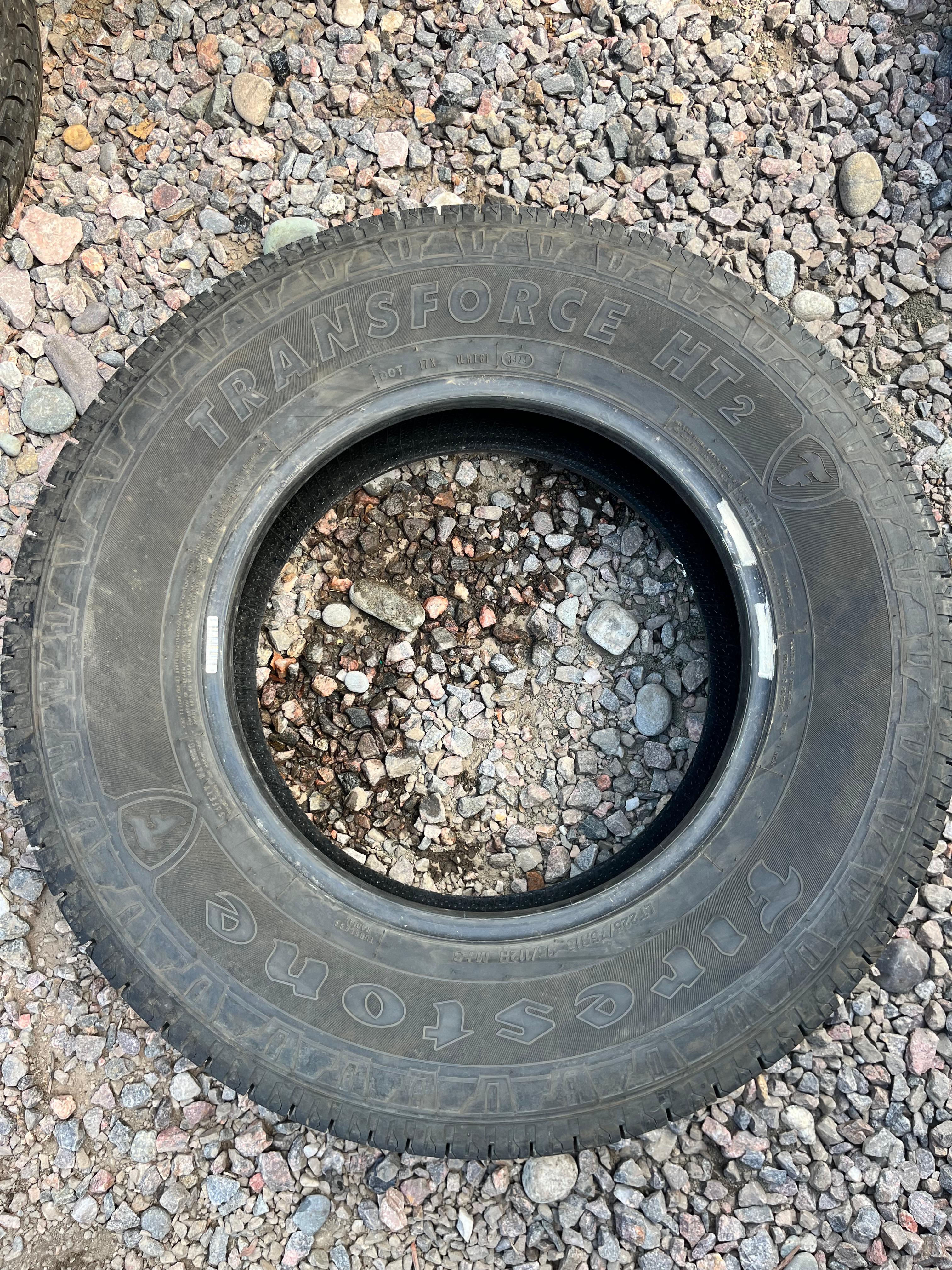 LT225/75R16 Single (1 Used Tire) Firestone Transforce HT2