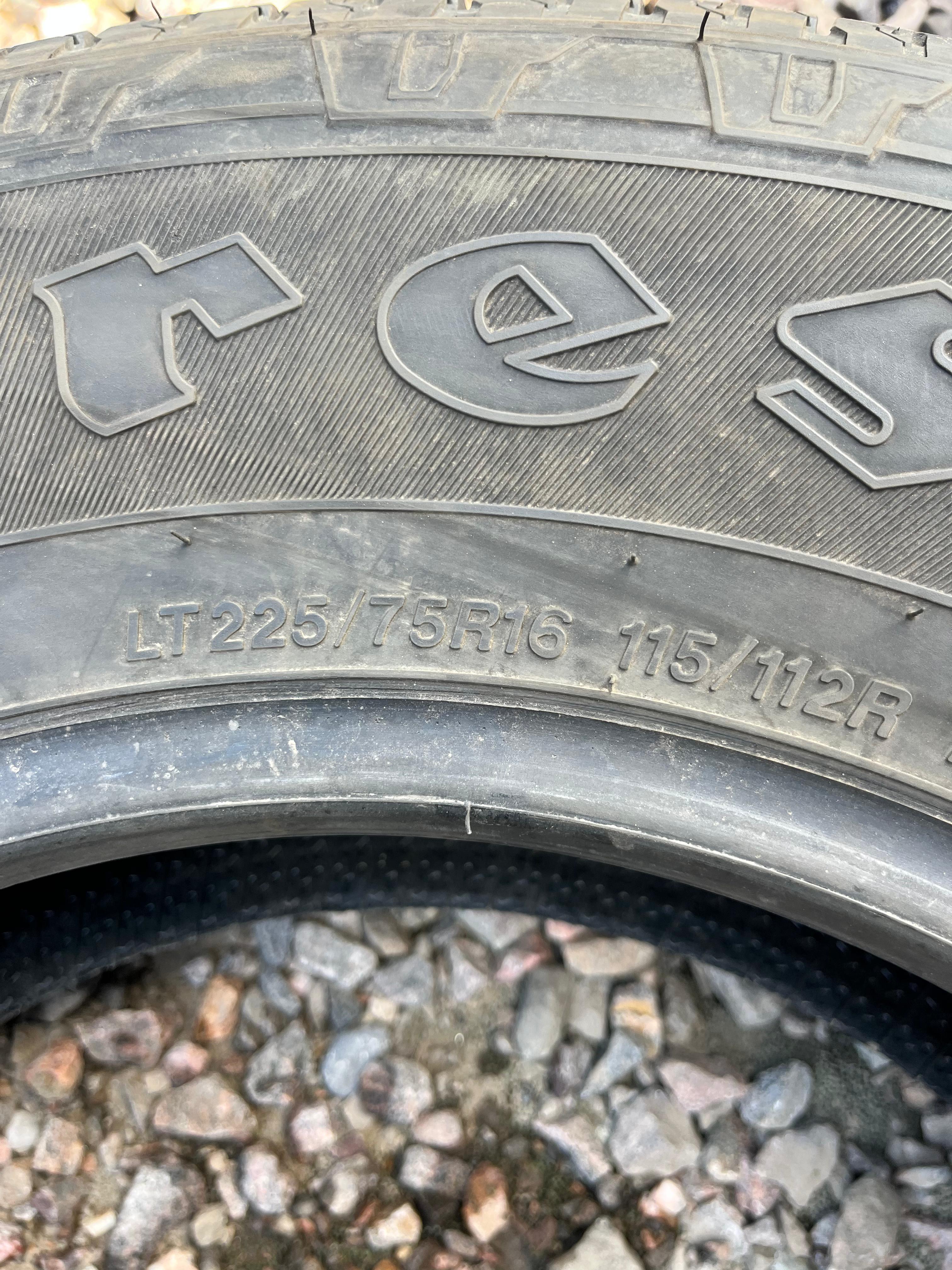 LT225/75R16 Single (1 Used Tire) Firestone Transforce HT2