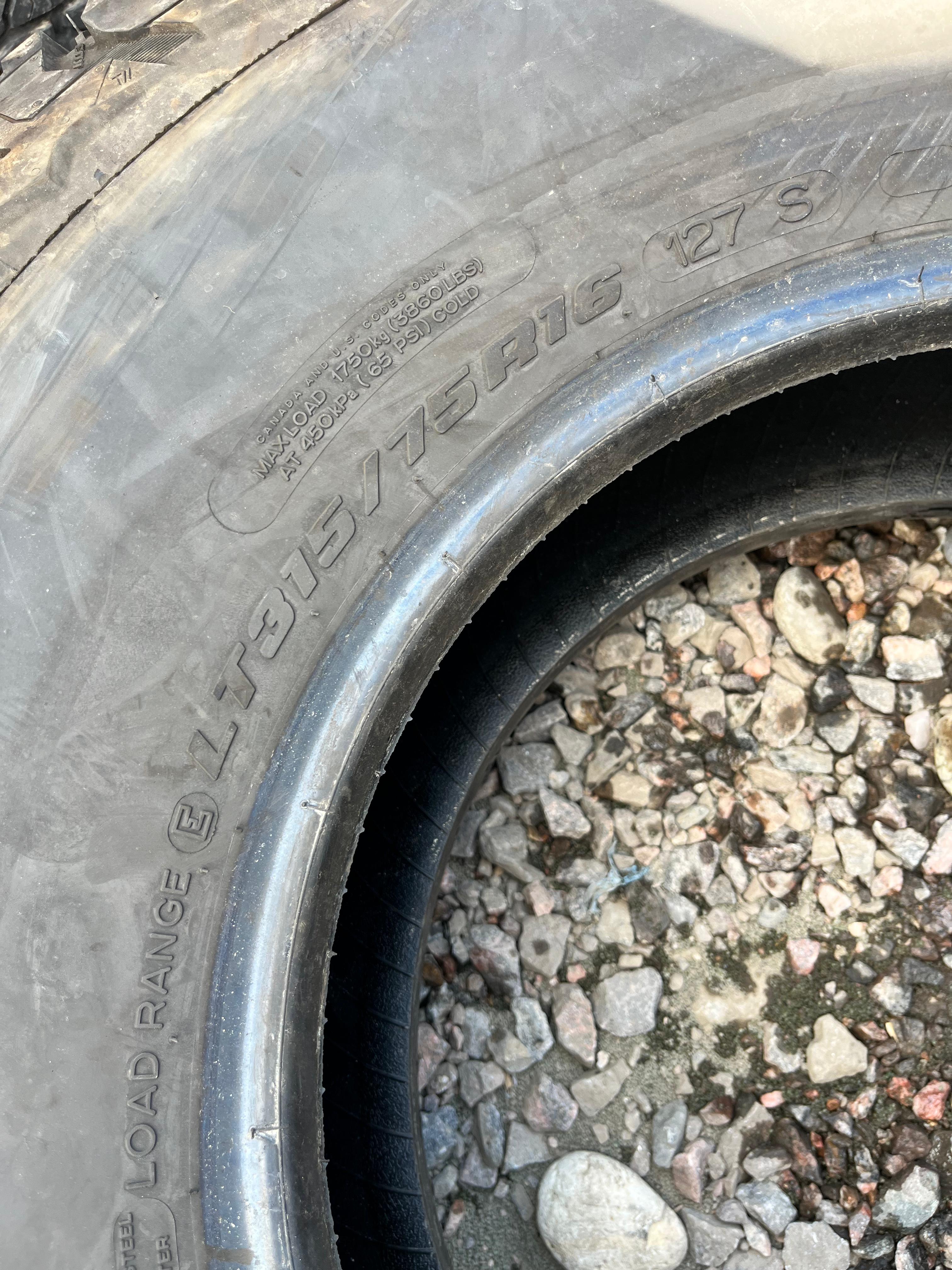 LT315/75R16 Single (1 Used Tire) BFGoodrich Baja Champions