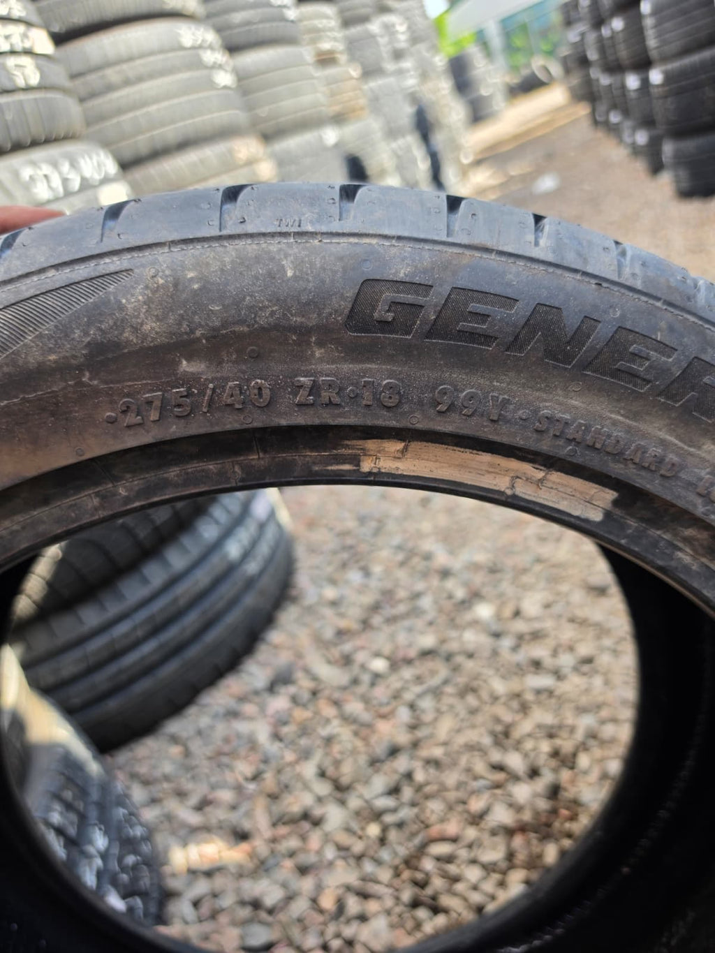 275/40ZR18 Single (1 Used Tire) General G-Max