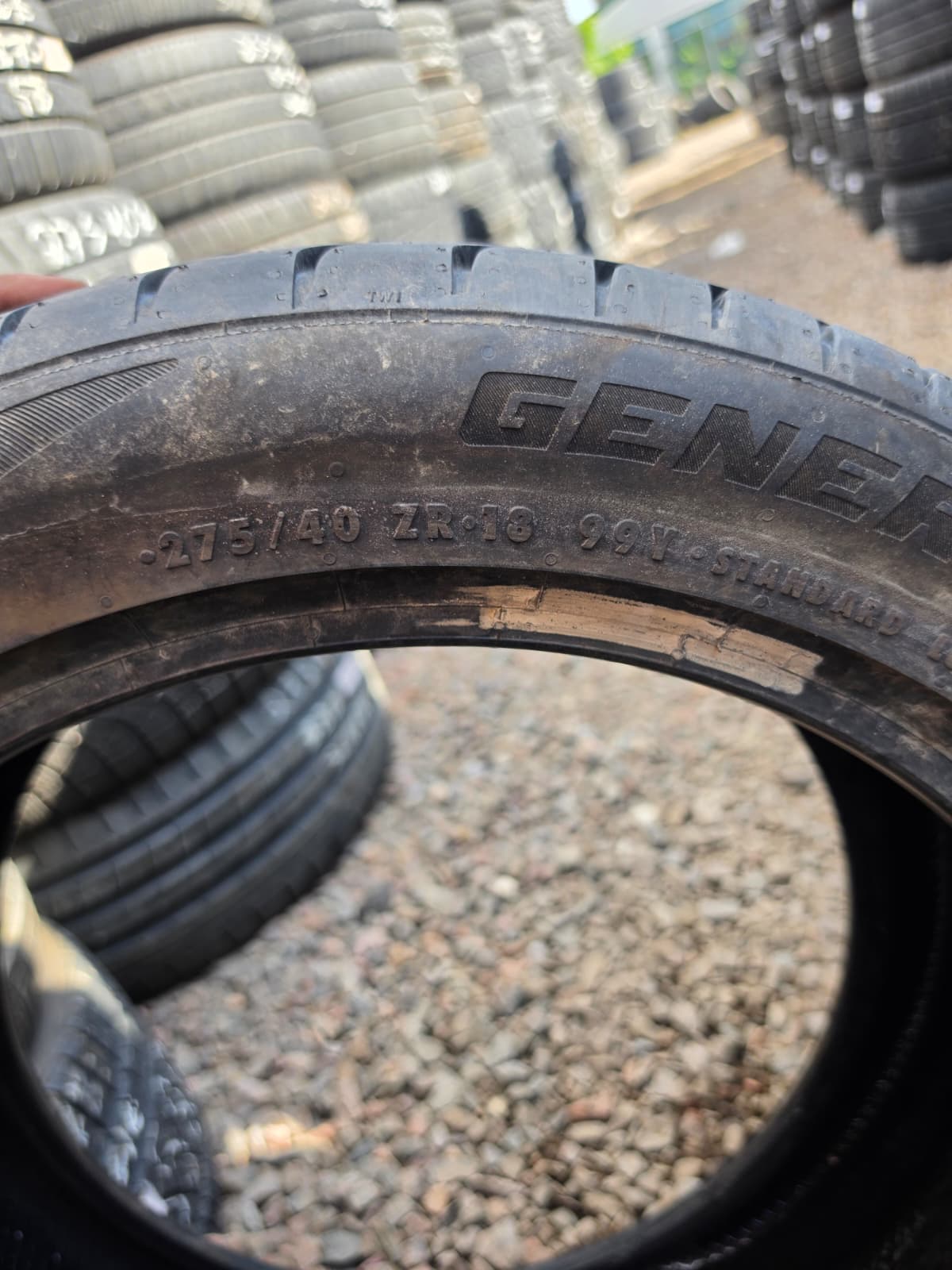 275/40ZR18 Single (1 Used Tire) General G-Max