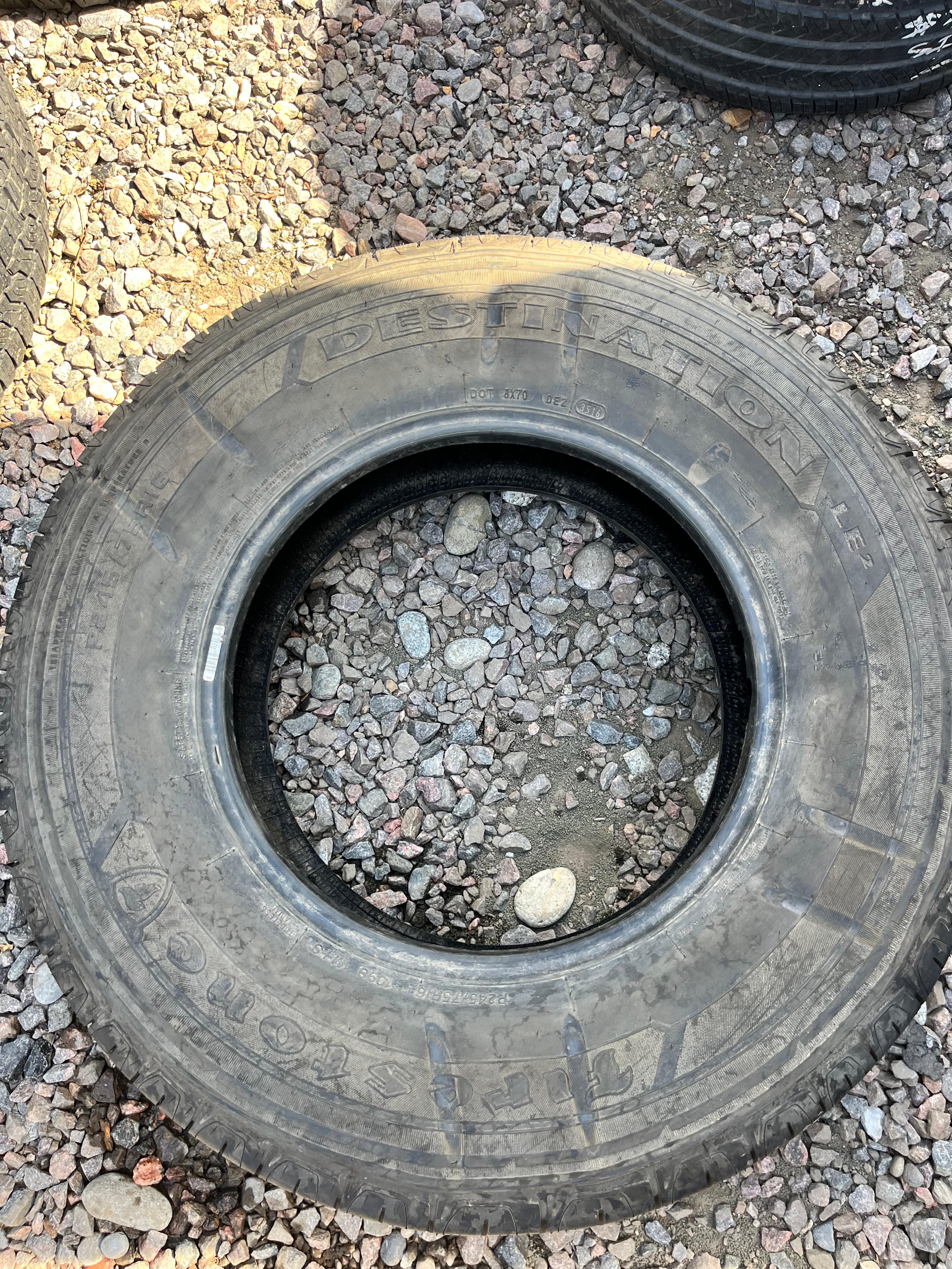 245/75R16 Single (1 Used Tire) Firestone Destination LE2