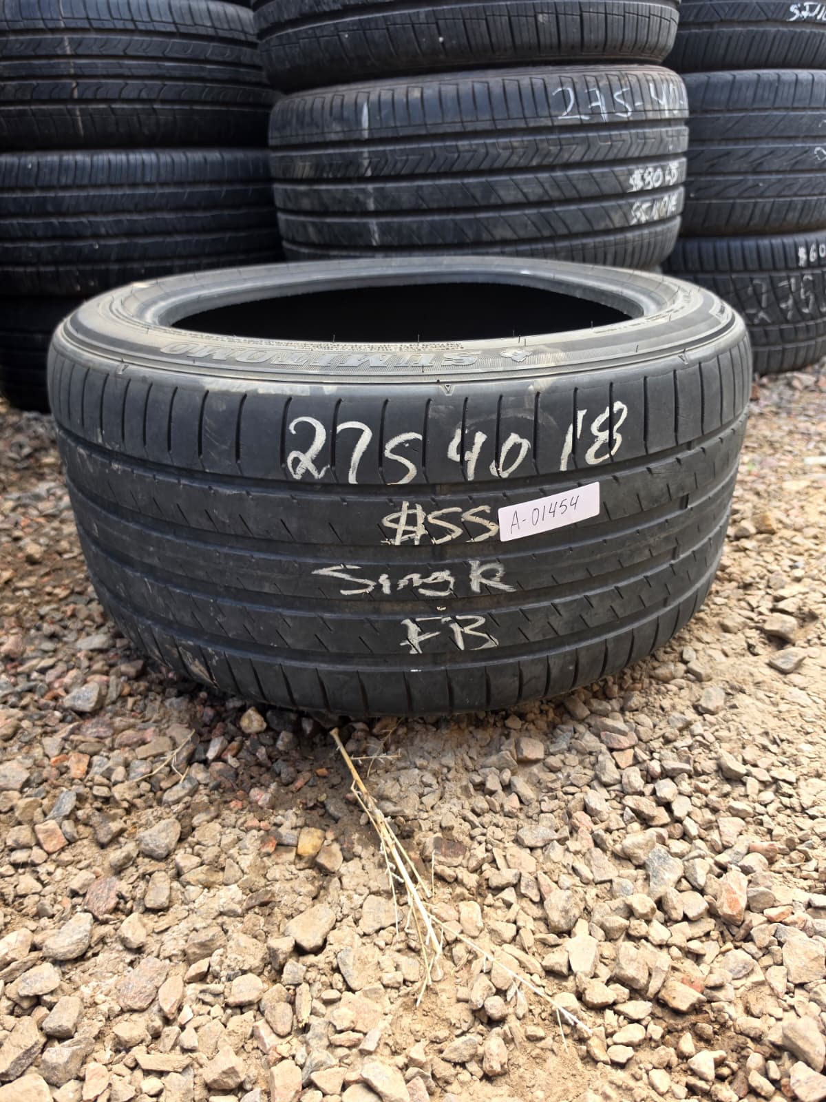 275/40ZR18 Single (1 Used Tire) Sumitomo HTR Z5