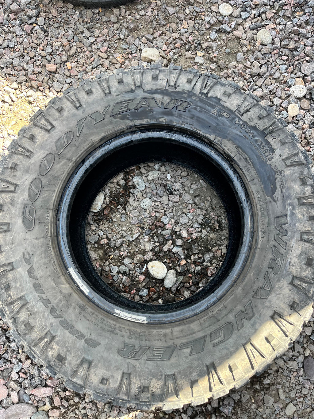 LT265/75R16 Single (1 Used Tire) Goodyear Wrangler (Duratrac)