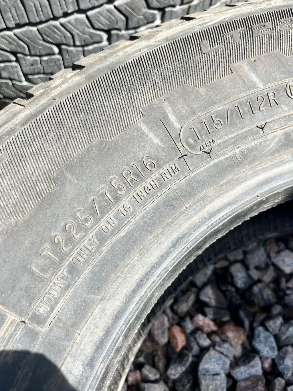 225/75R16 Single (1 Used Tire) Mastercraft Stratus AS