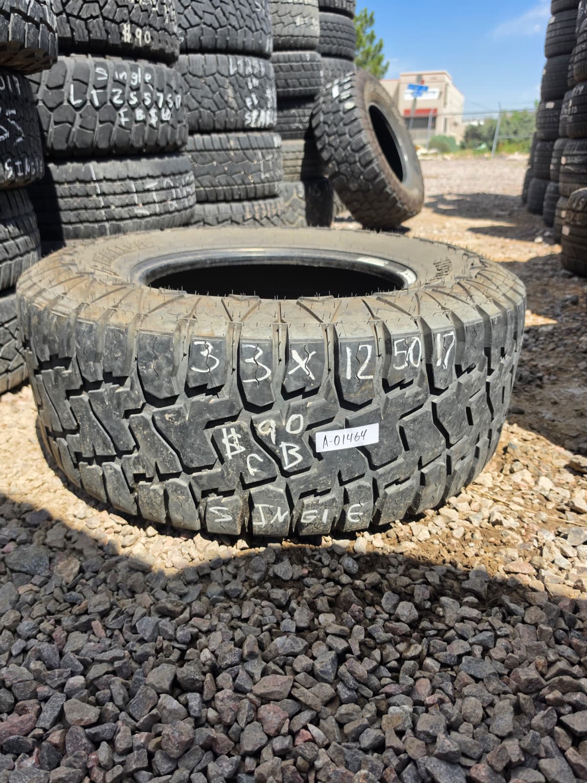 LT33X12.50R17 Single (1 Used Tire) Haida HD878