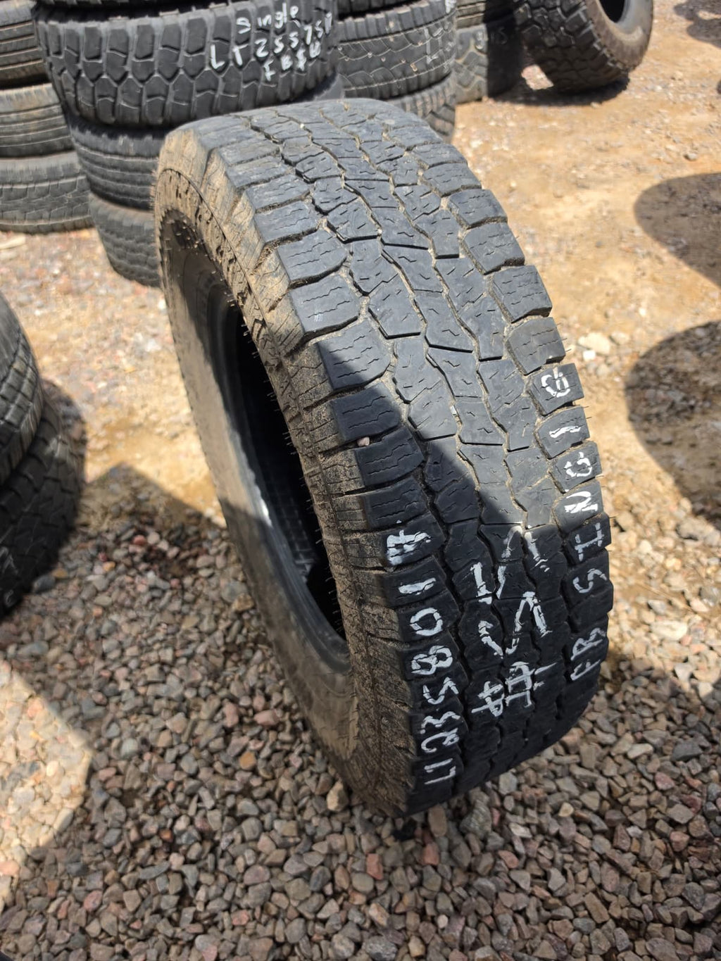 LT235/80R17 Single (1 Used Tire) Mazama Tires Open Country