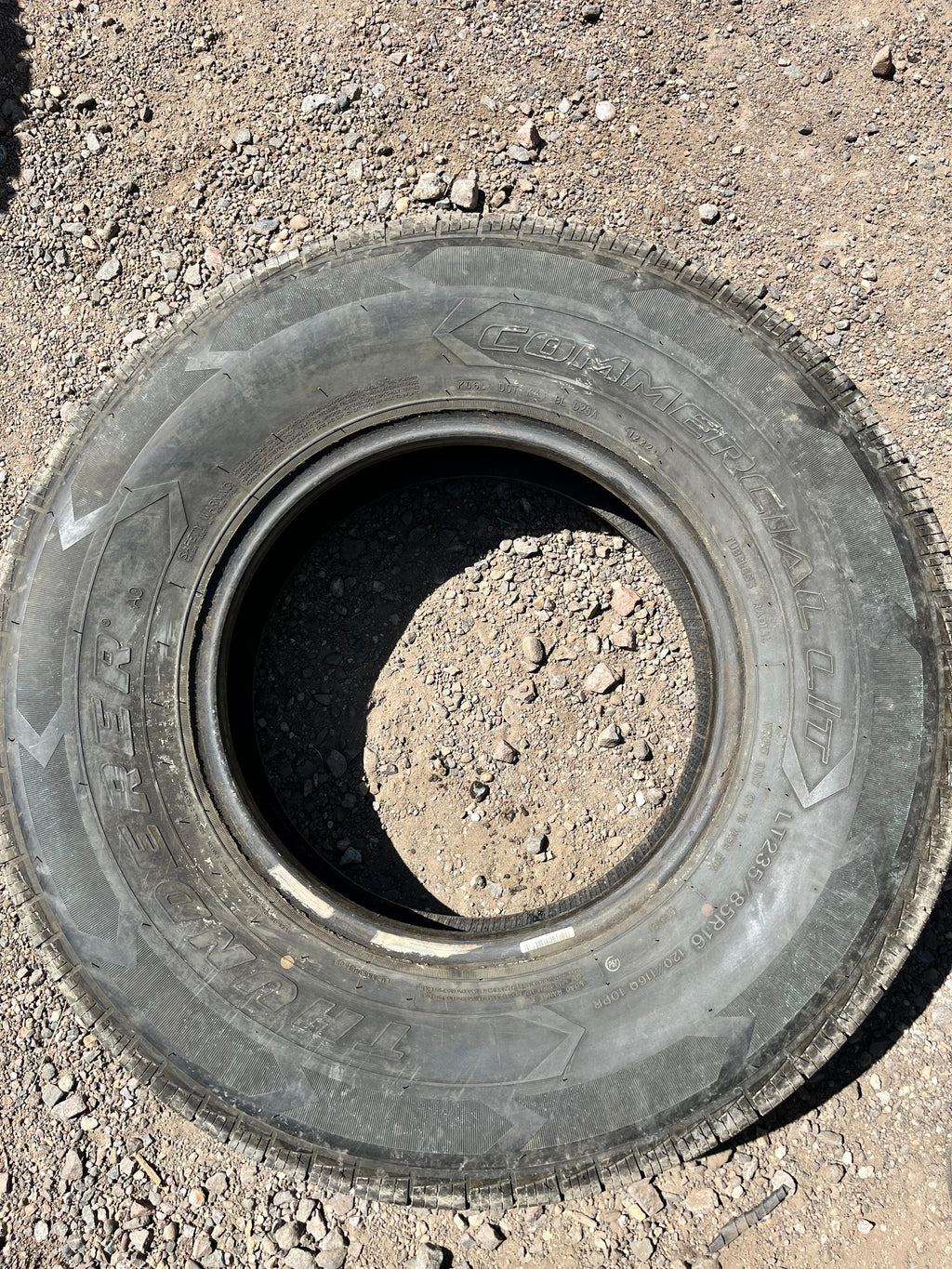 LT235/80R16 Single (1 Used Tire) Thunderer Commercial