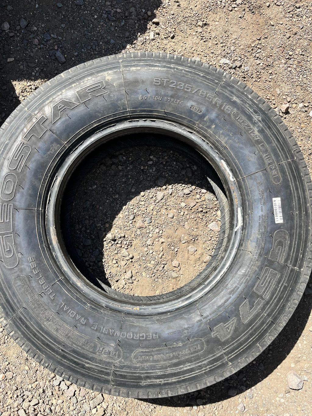ST235/85R16 Single (1 Used Tire) GeoStar G574