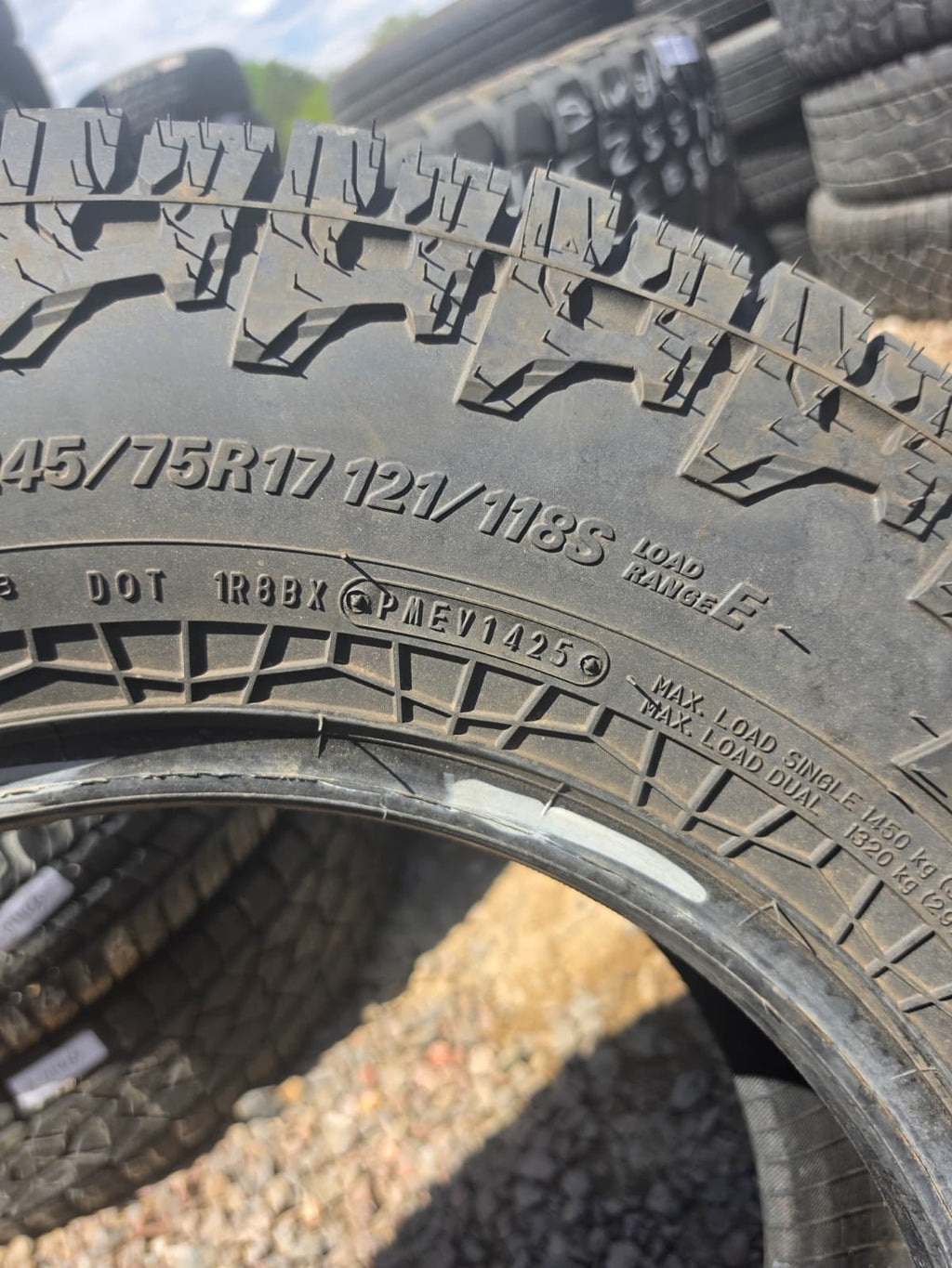 LT245/75R17  Single (1 Used Tire) Falken Wild Peak