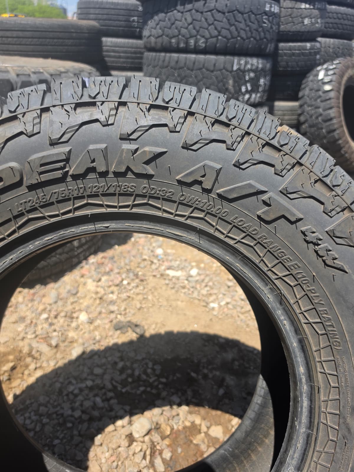 LT245/75R17  Single (1 Used Tire) Falken Wild Peak
