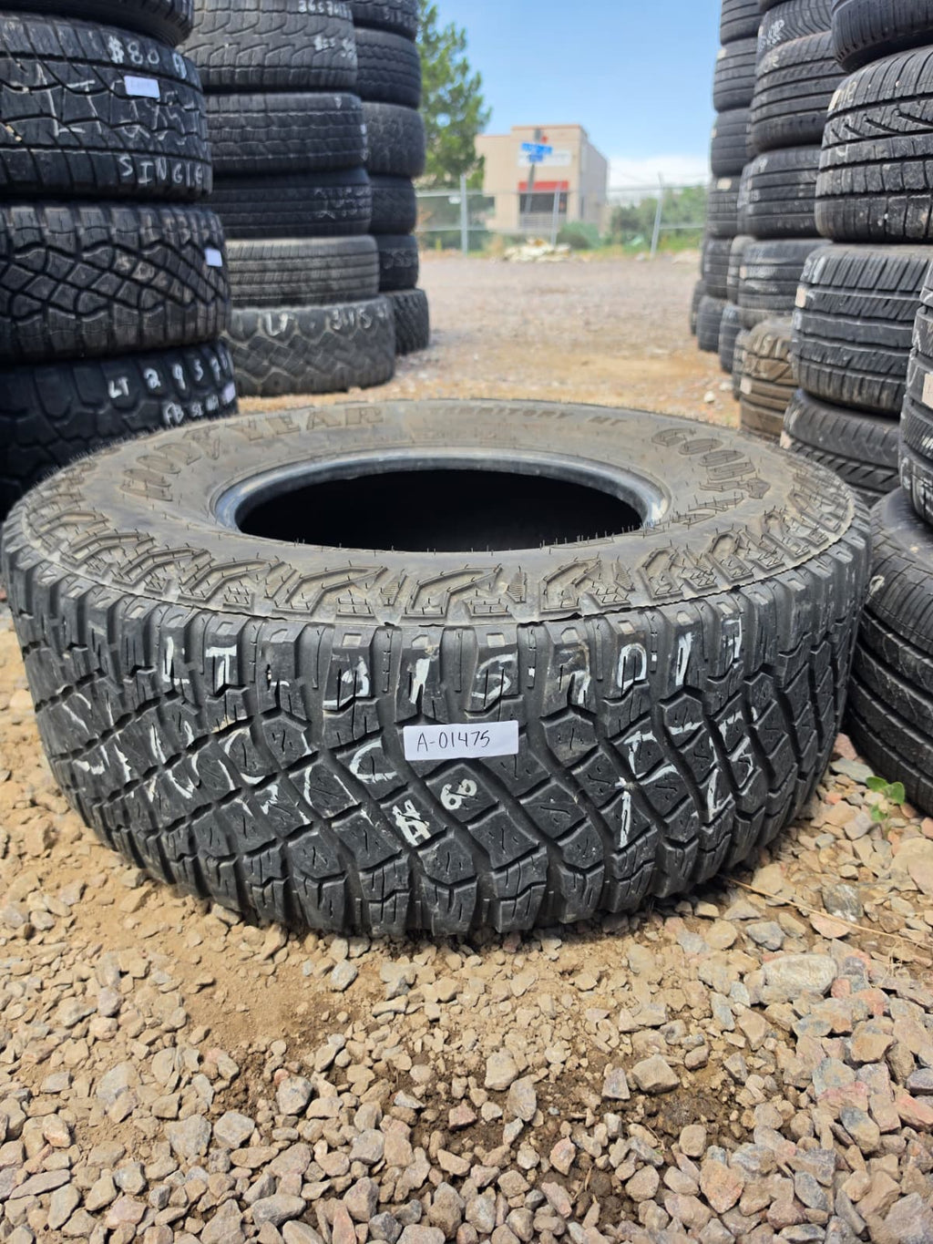 LT315/70R17 Single (1 Used Tire) Goodyear Wrangler Territory MT