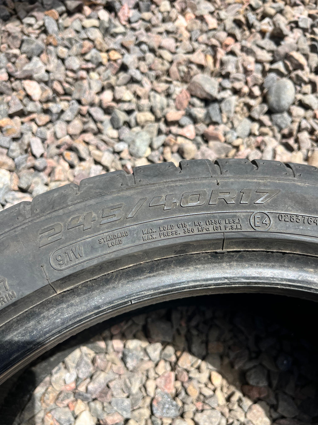 245/40R18 Single (1 Used Tire) Cooper Zeon RS3-G1