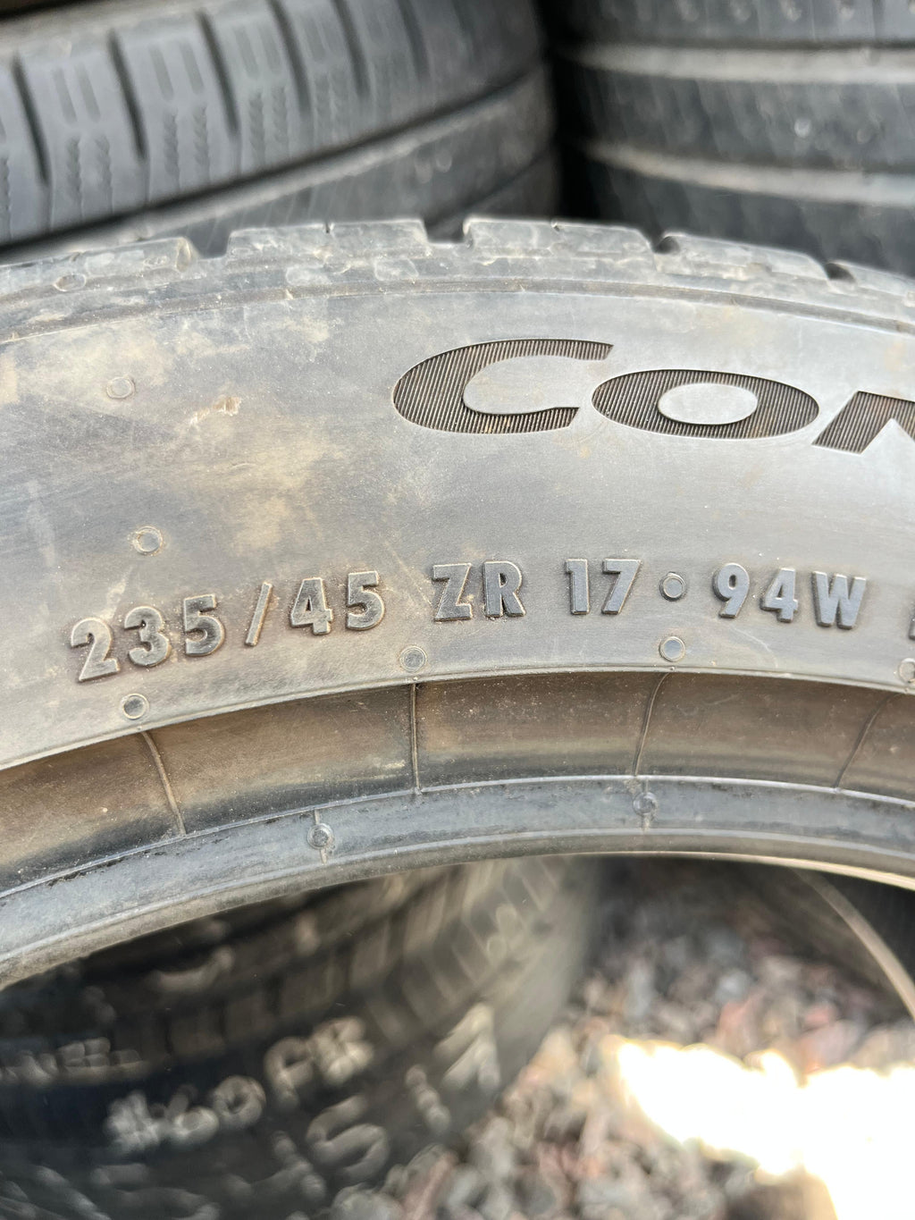 235/45ZR17 Single (1 Used Tire) Continental ControlContact