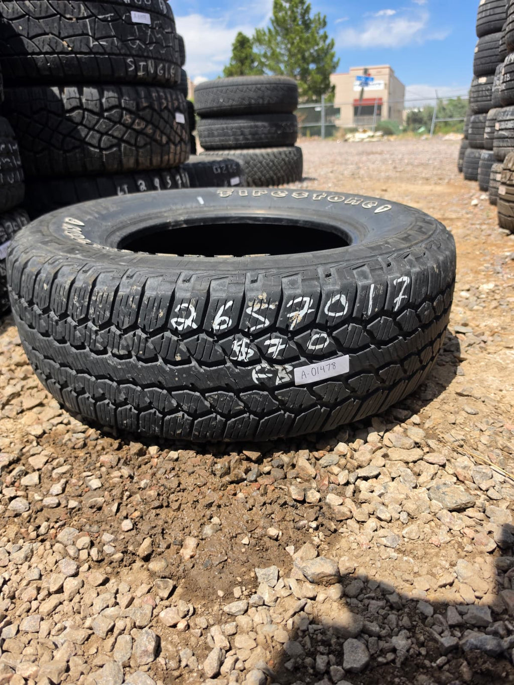 265/70R17 Single (1 Used Tire) Firestone Destination AT2