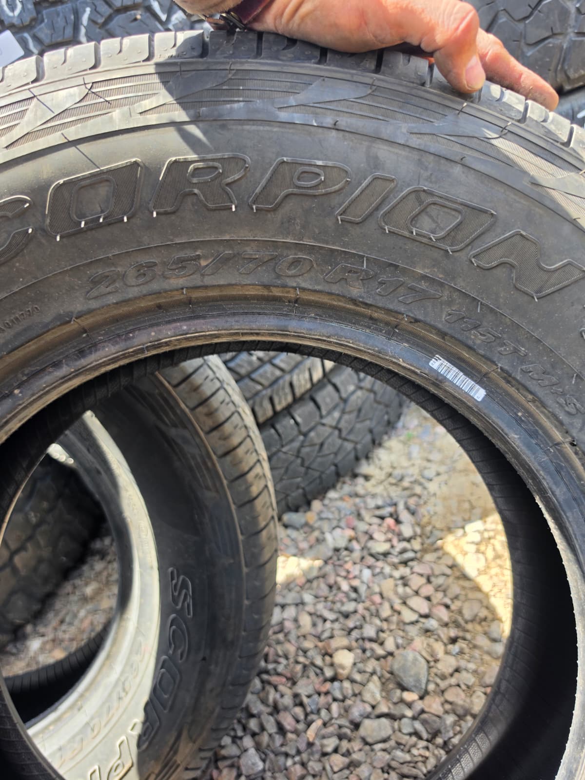 265/70R17 Pair (2 Used Tires) Pirelli Scorpion ATR
