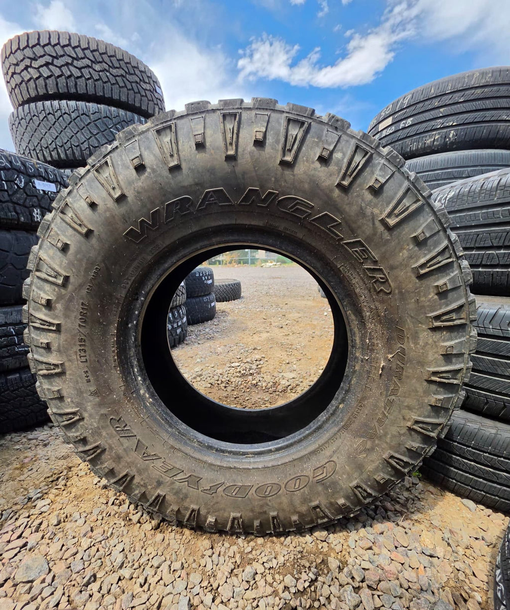 LT315/70R17 Single (1 Used Tire) Goodyear Wrangler DuraTrac