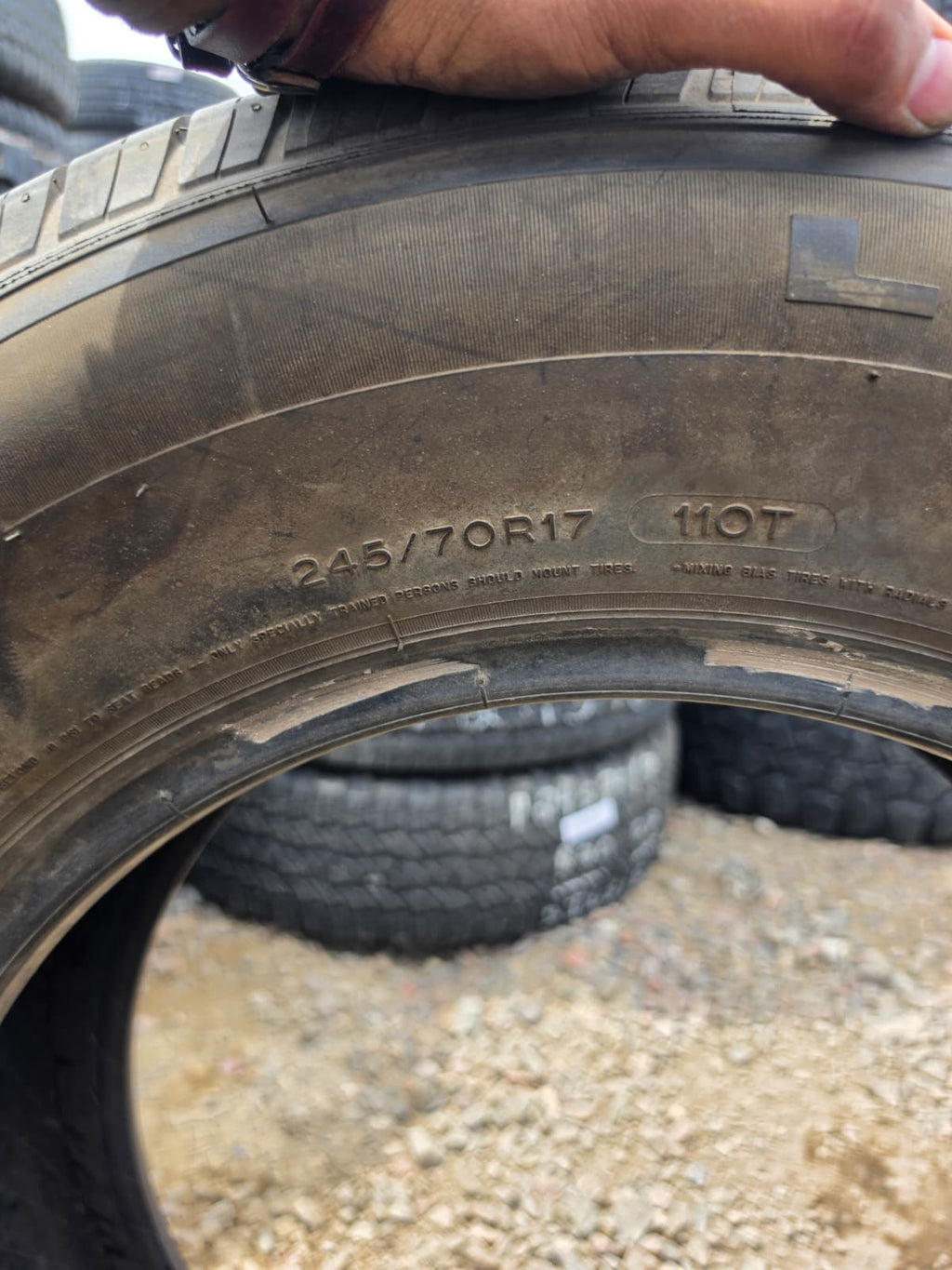 245/70R17 Single (1 Used Tire) Michelin LTX M/S2