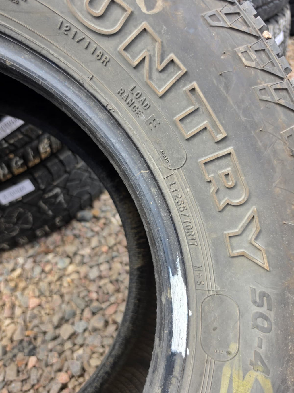 245/70R17 Single (1 Used Tire) Dean Tires Back Country