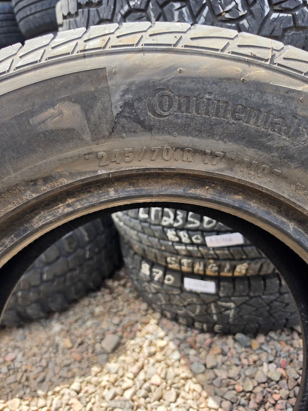 245/70R17 Single (1 Used Tire) Continental SureContact LX