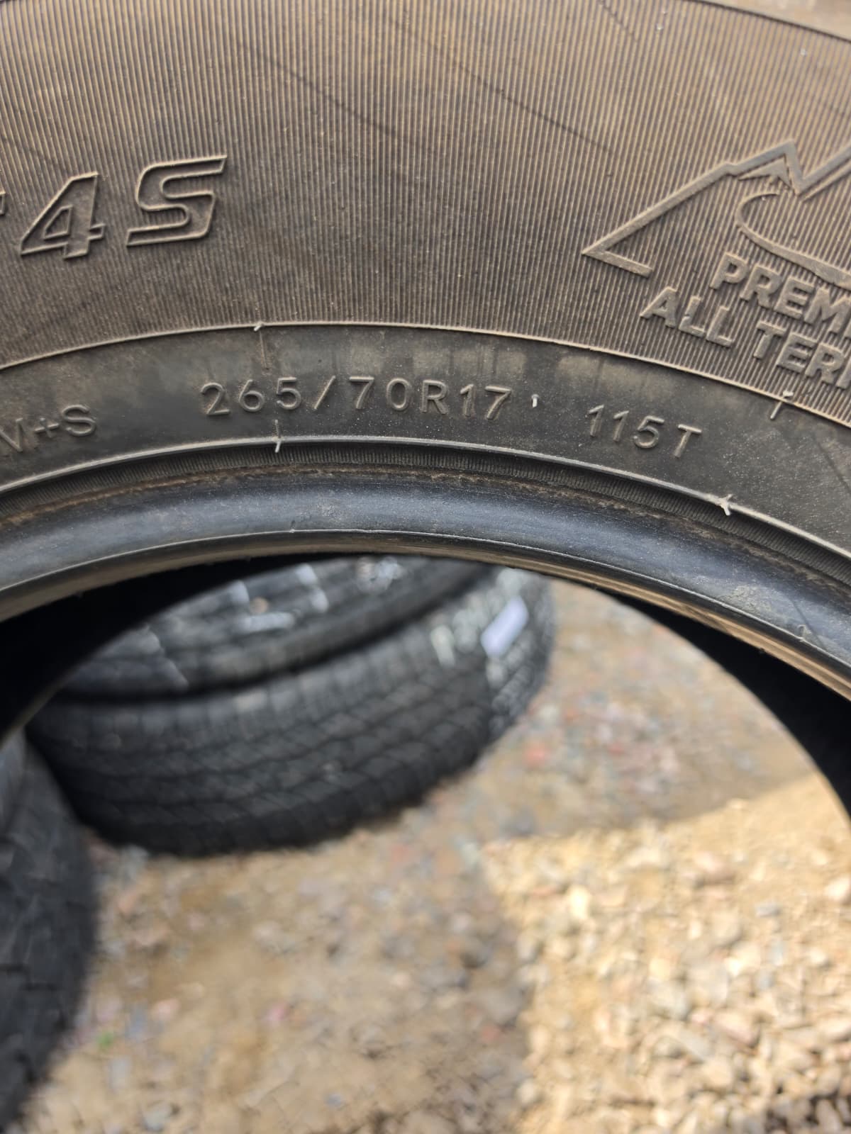 265/70R17 Single (1 Used Tire) Muli-Mile Wild Country XTX