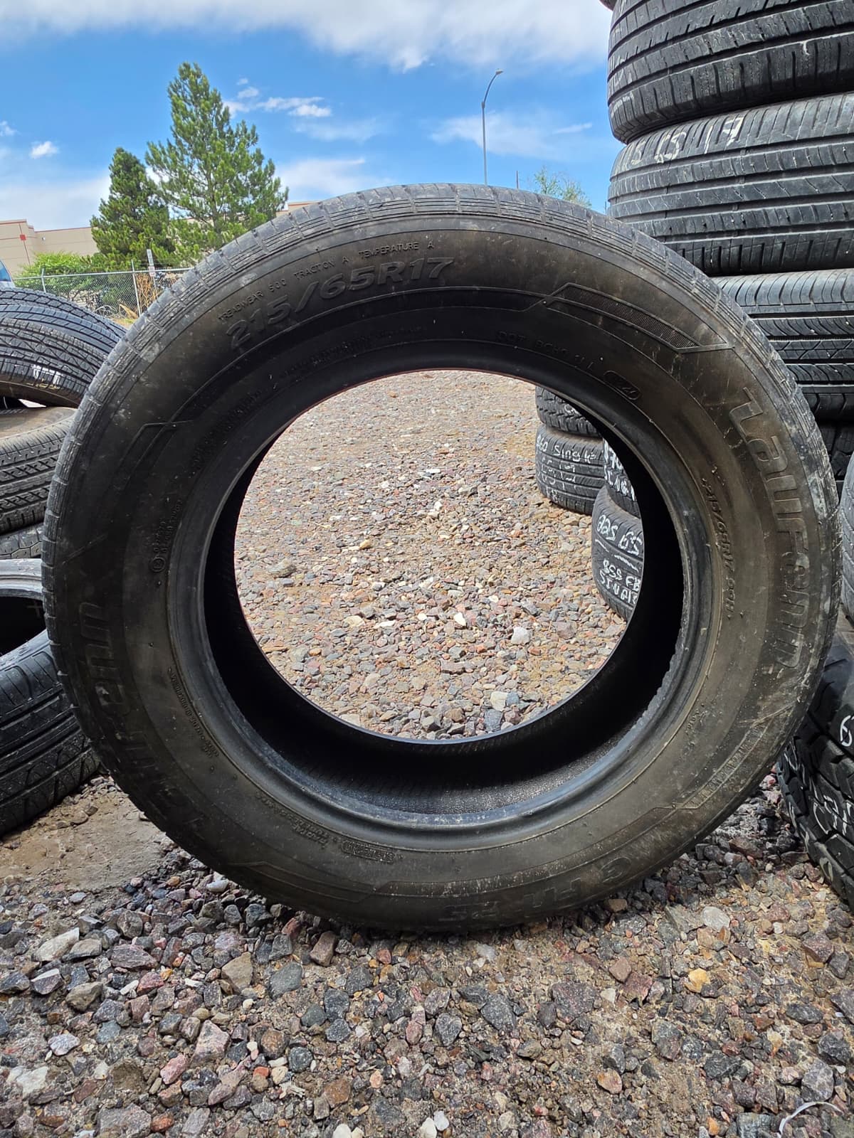 215/65R17 Single (1 Used Tire) Laufenn G Fit AS