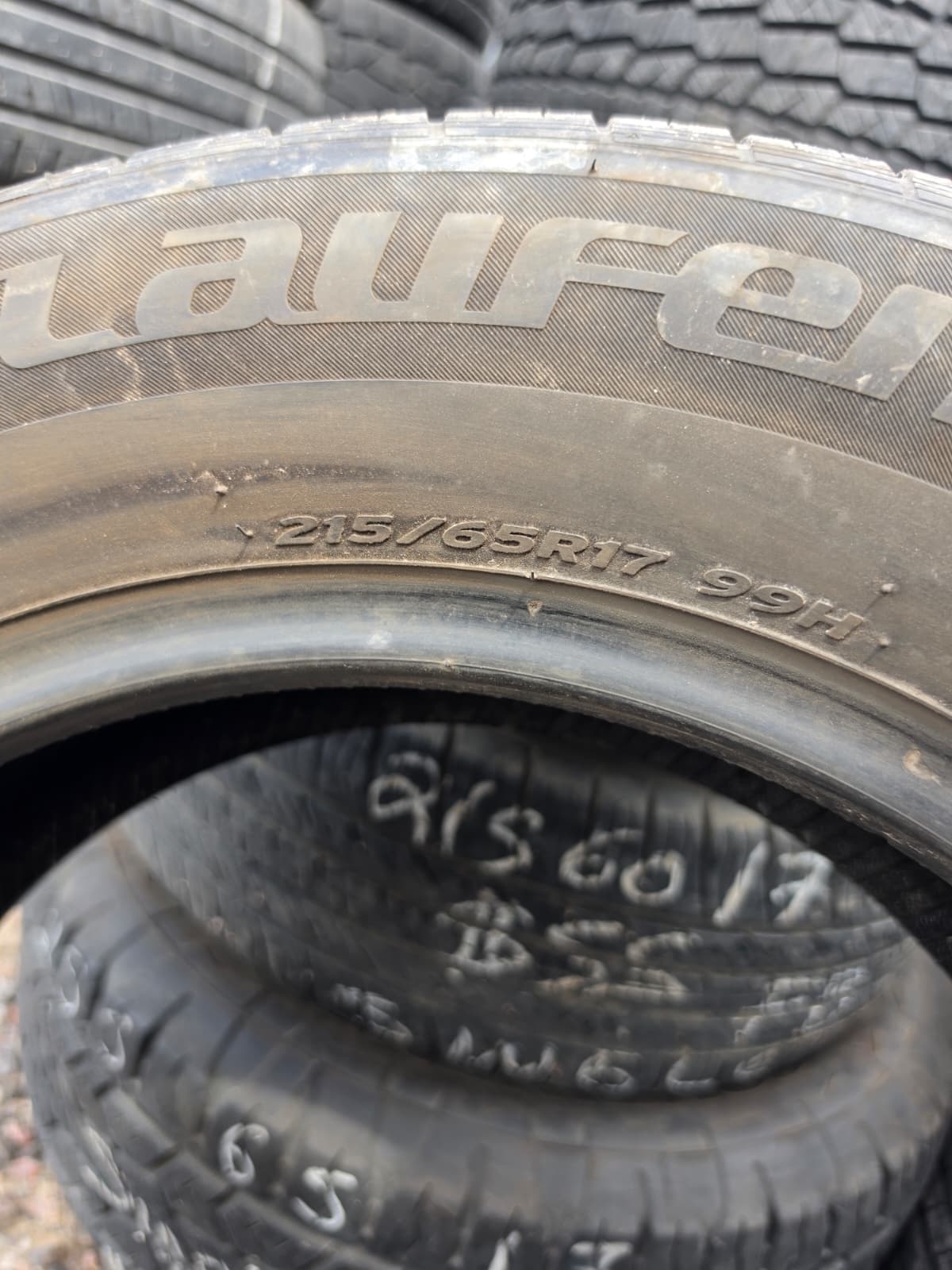 215/65R17 Single (1 Used Tire) Laufenn G Fit AS
