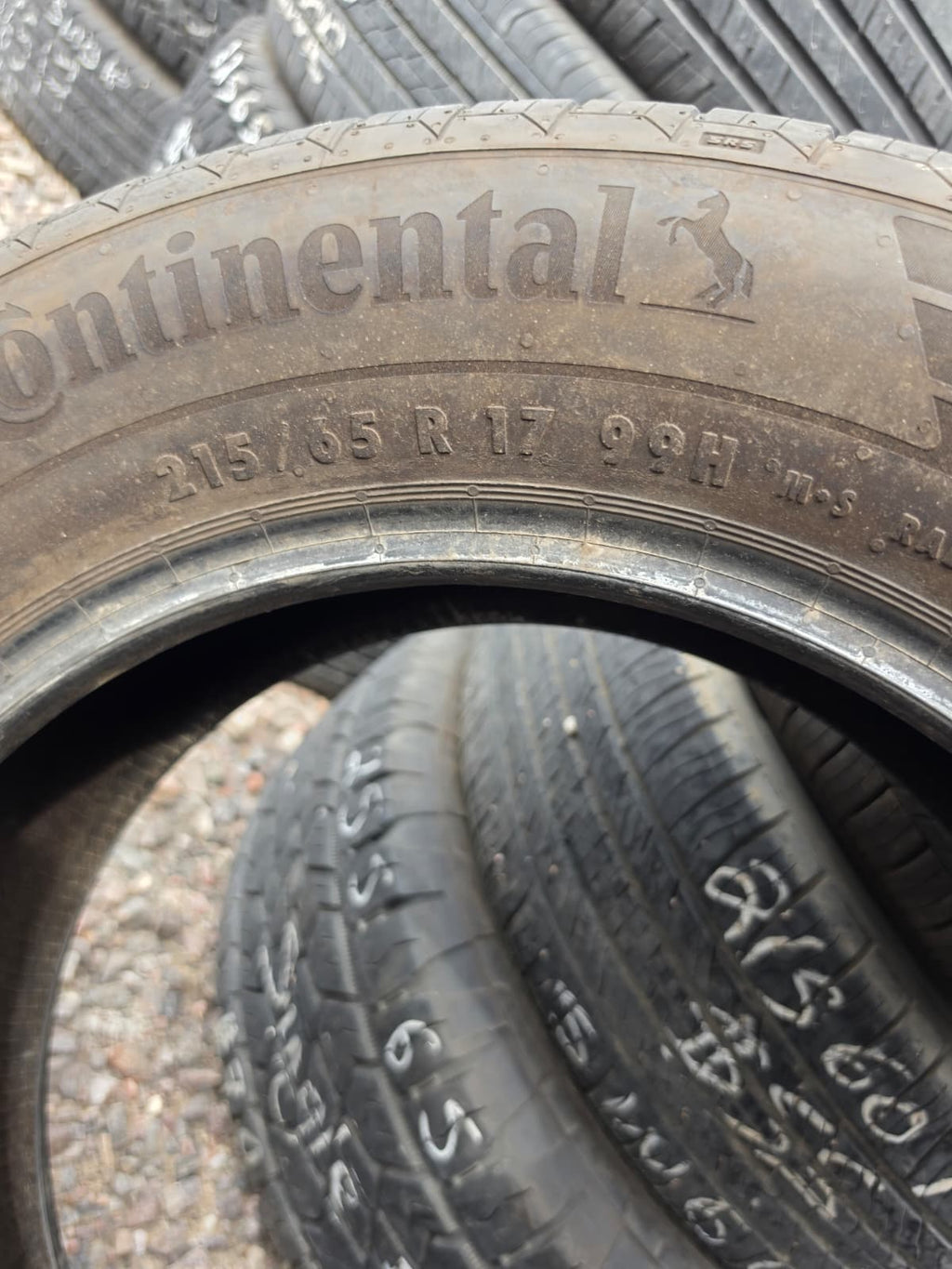 215/65R17 Single (1 Used Tire) Continental Control Contact