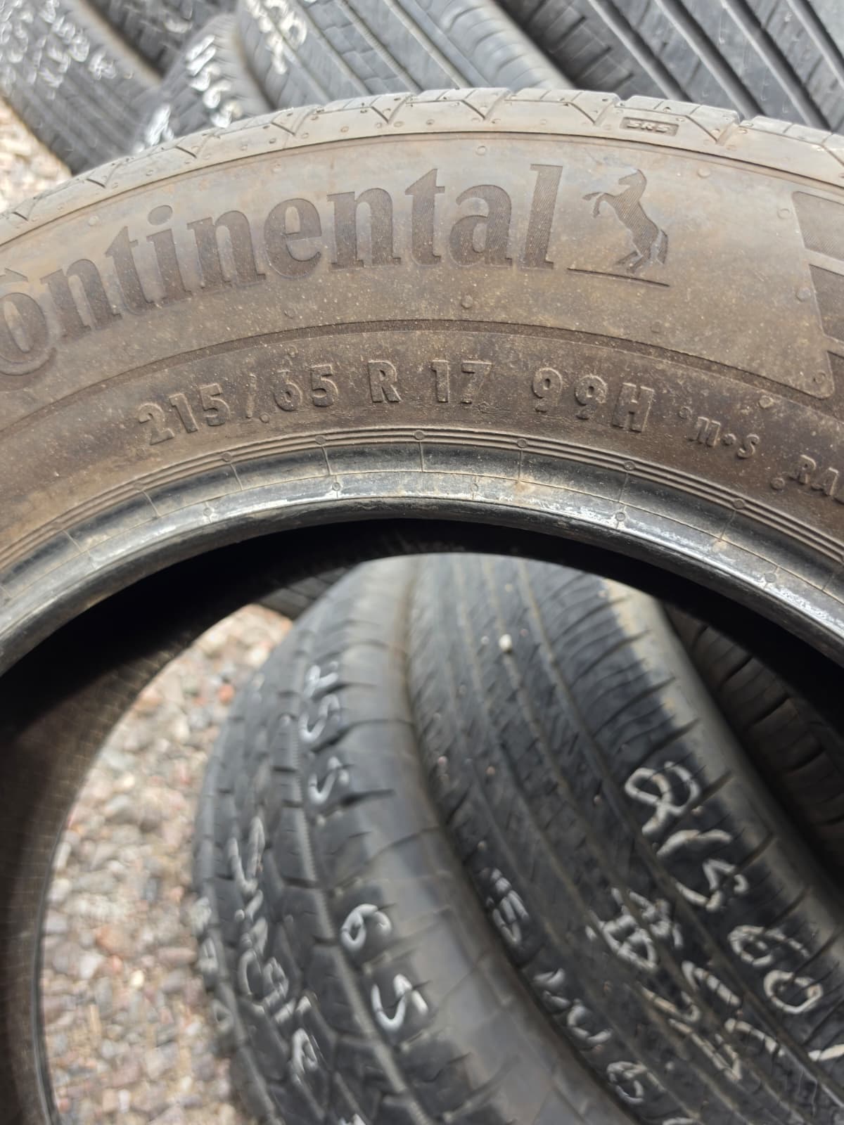 215/65R17 Single (1 Used Tire) Continental Control Contact