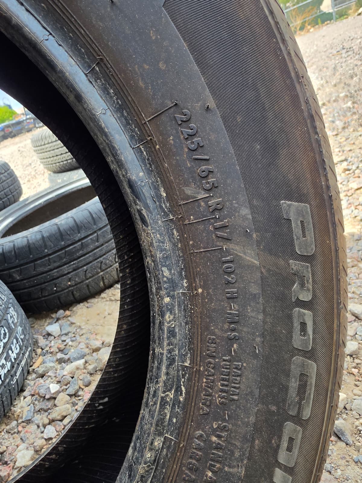 225/65R17 Single (1 Used Tire) Continental ProContact TX