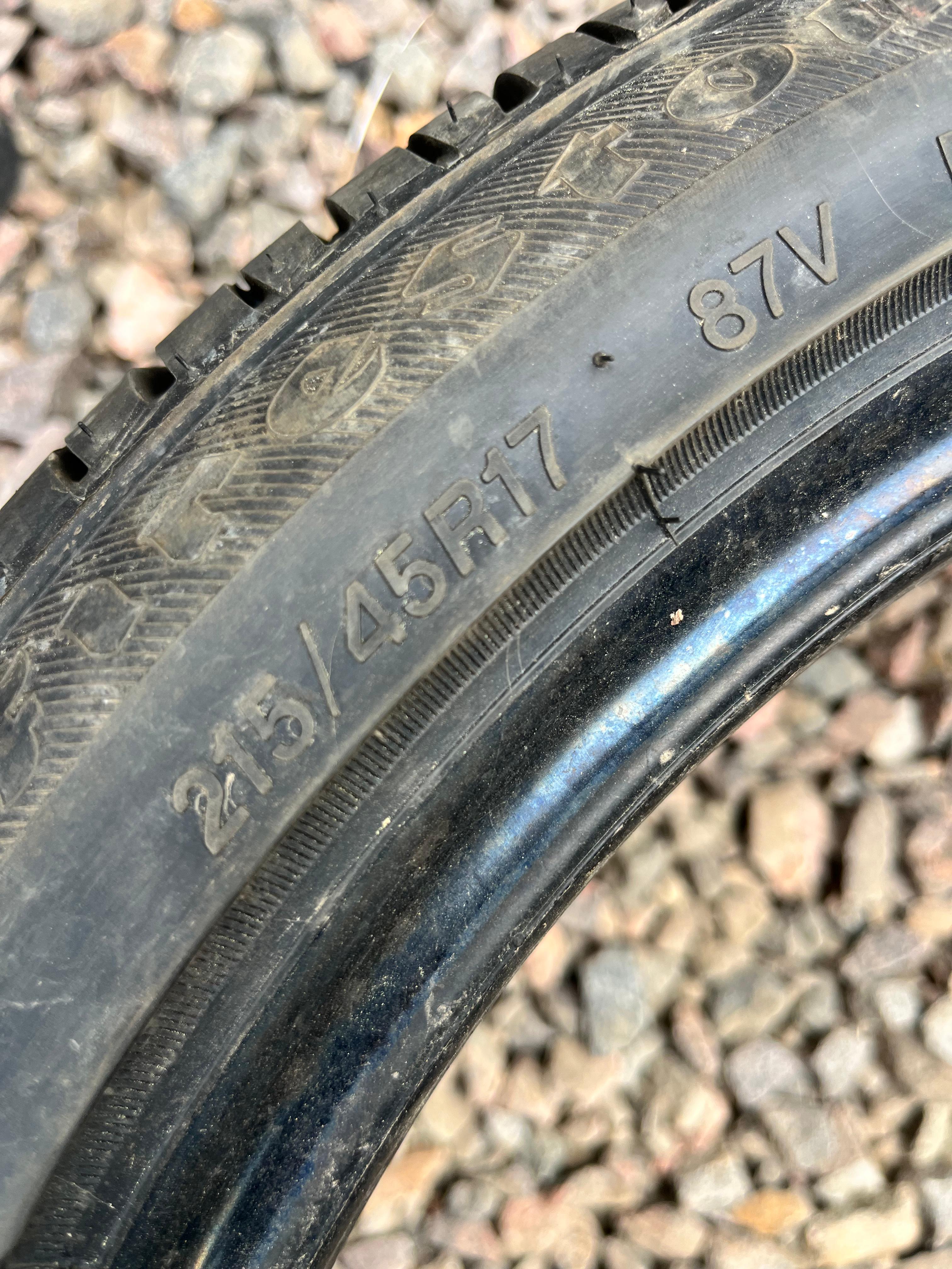 215/45R17 Single (1 Used Tire) Firestone Champion