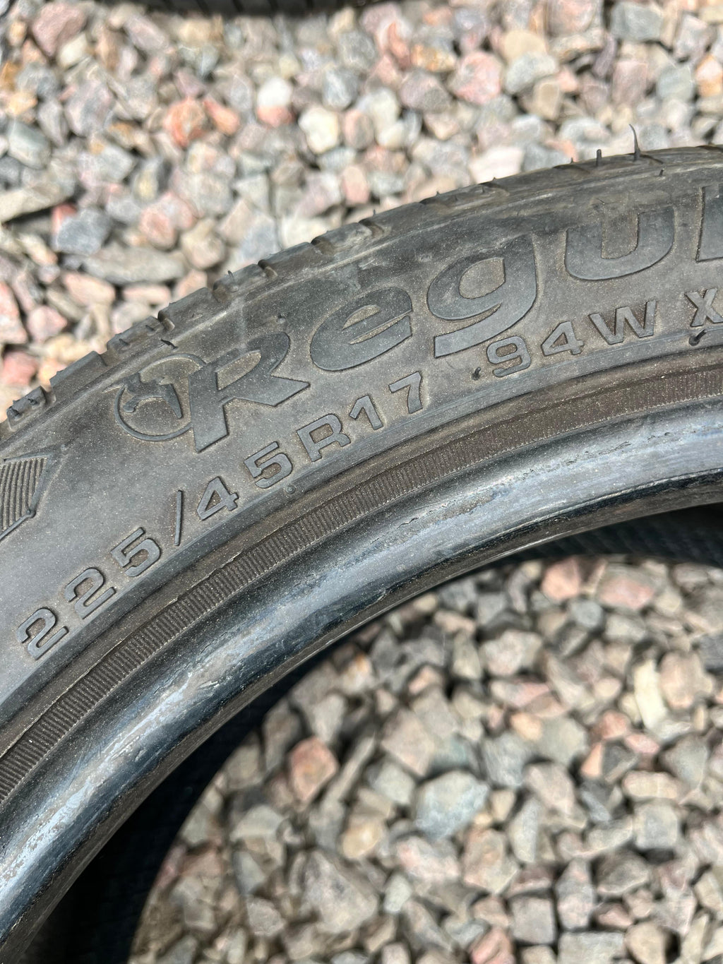 225/45R17 Single (1 Used Tire) Regul Touring