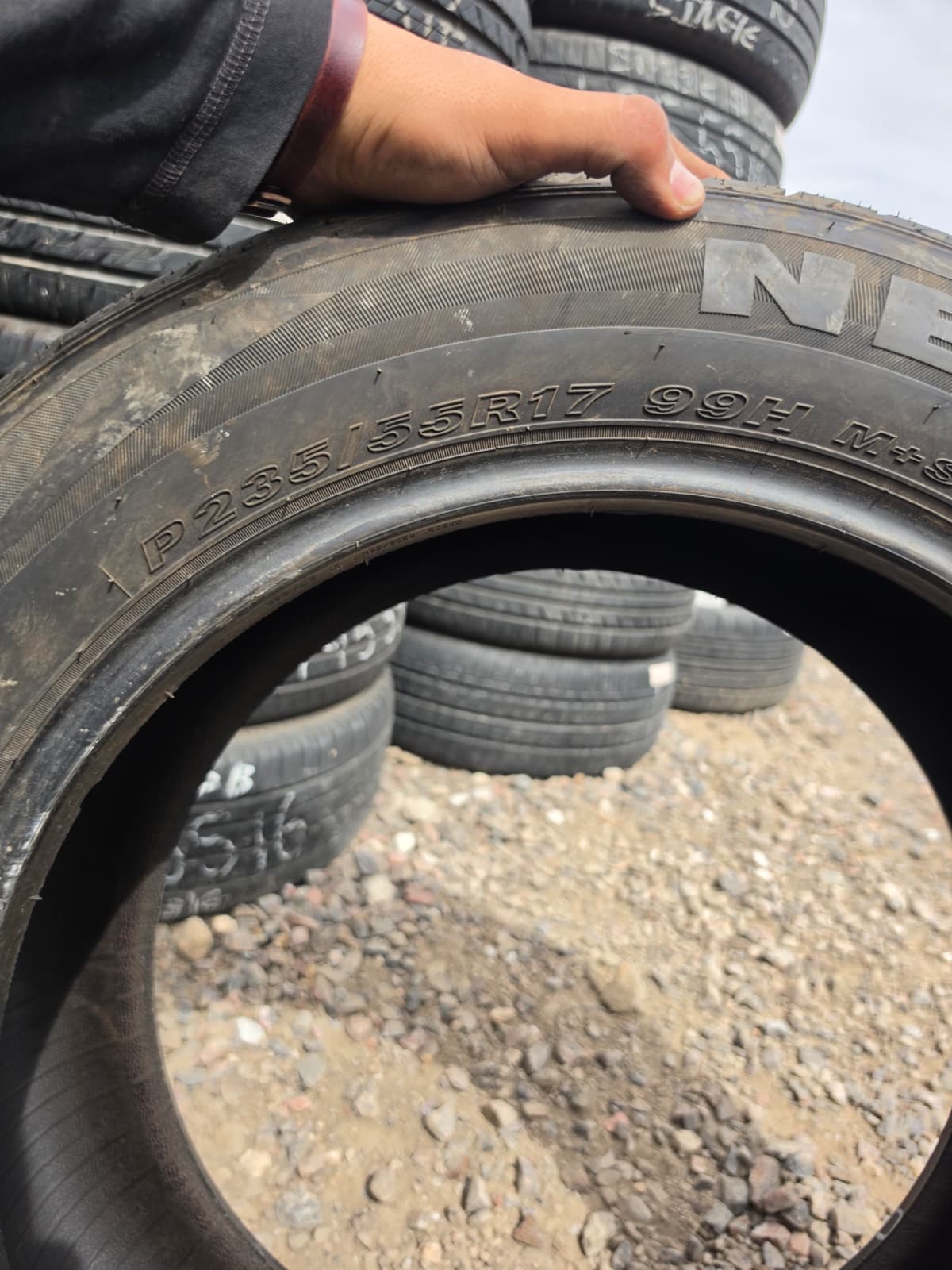 235/55R17 Single (1 Used Tire) Nexen CP672