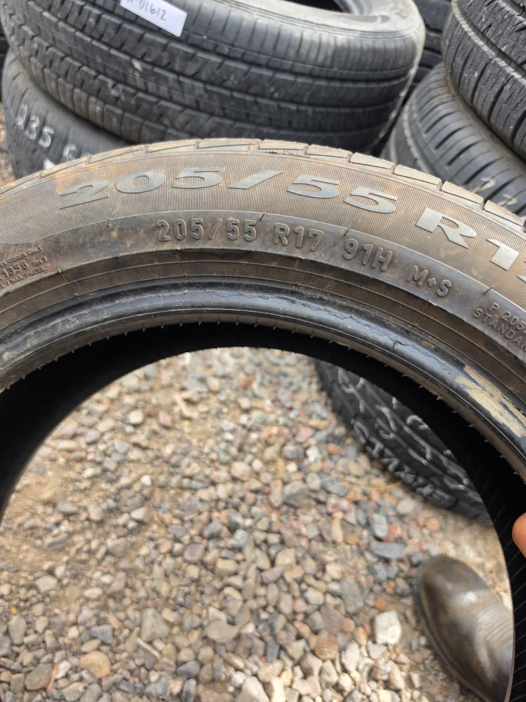 205/55R17 Set (4Used Tire) Pirelli Cinturato P7