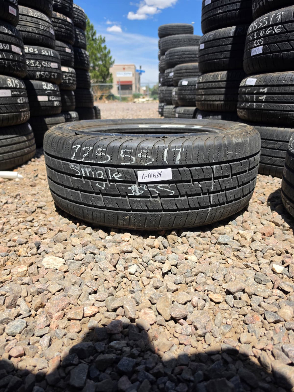 225/55R17 Pair (2 Used Tires) Dean Tires Touring