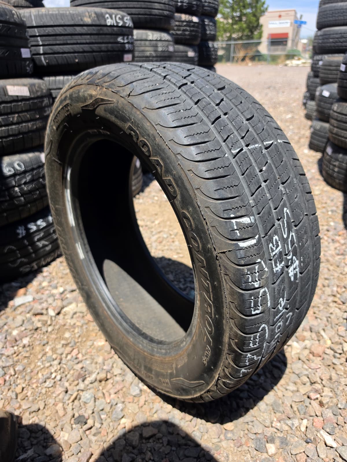 225/55R17 Pair (2 Used Tires) Dean Tires Touring