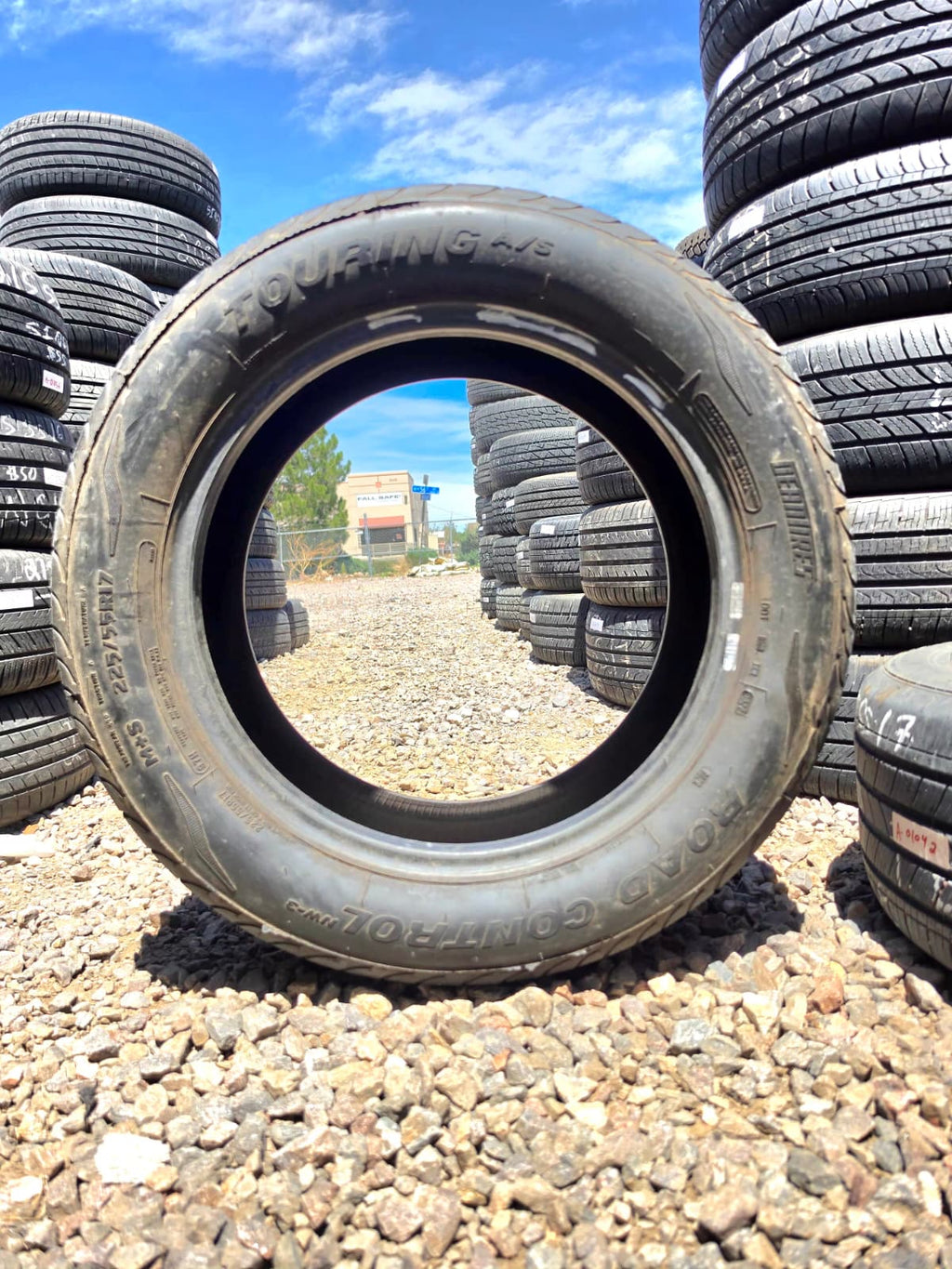 225/55R17 Pair (2 Used Tires) Dean Tires Touring