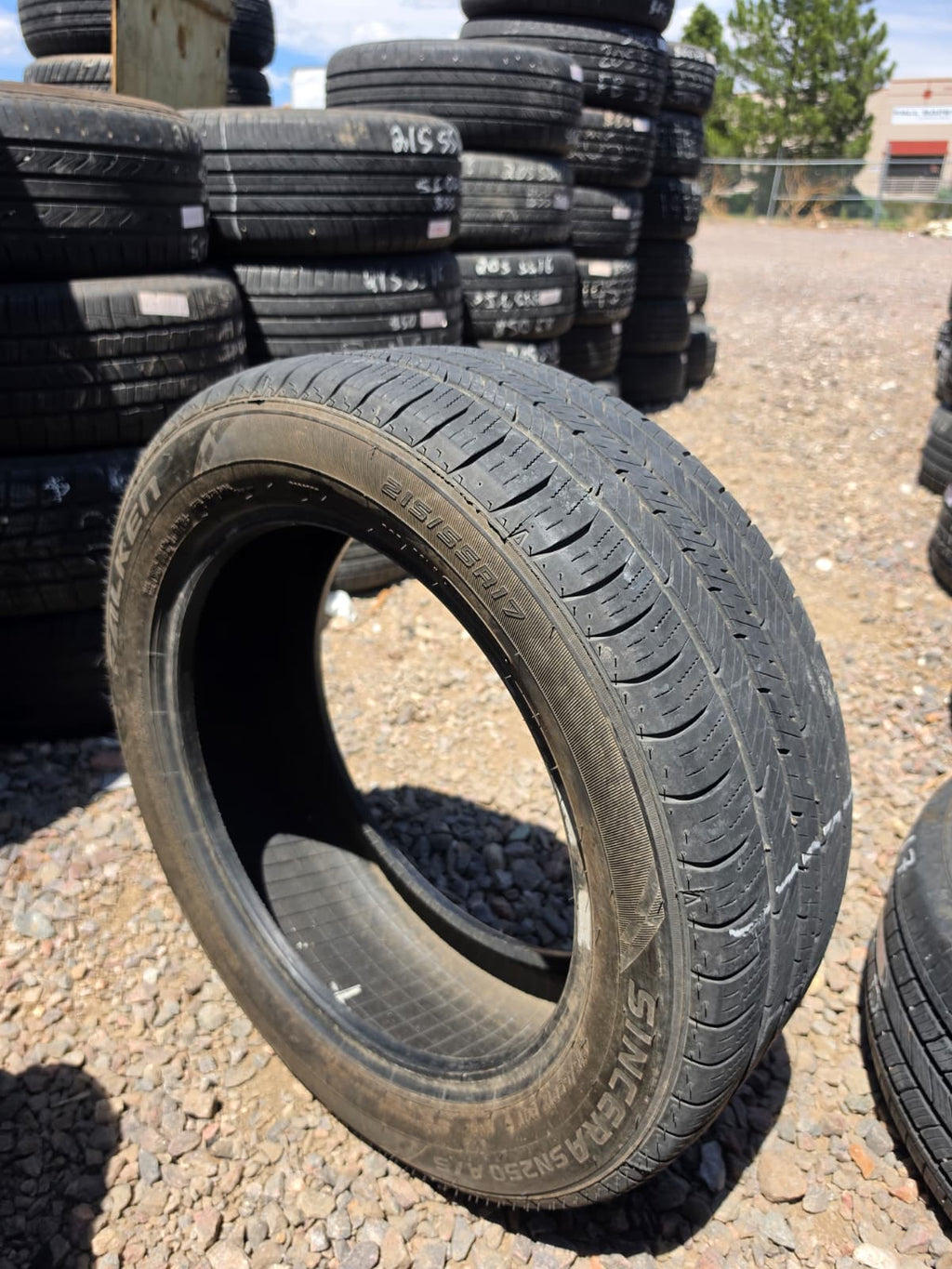 215/55R17 Single (1 Used Tire) Falken Sincera SN250