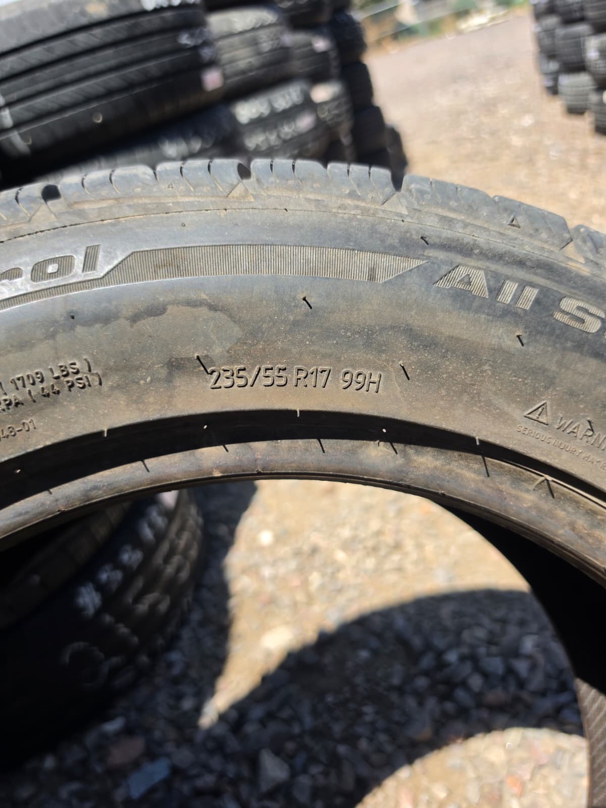 235/55R17 Single (1 Used Tire) BF Goodrich Advantage Control