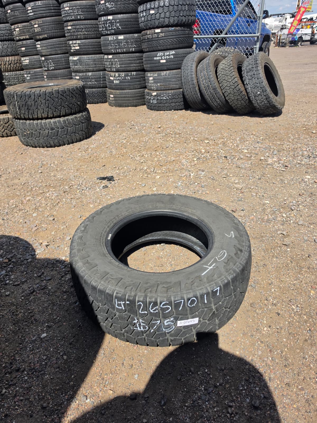 LT265/70R17 Single (1 Used tire) Falken Wild Peak AT3