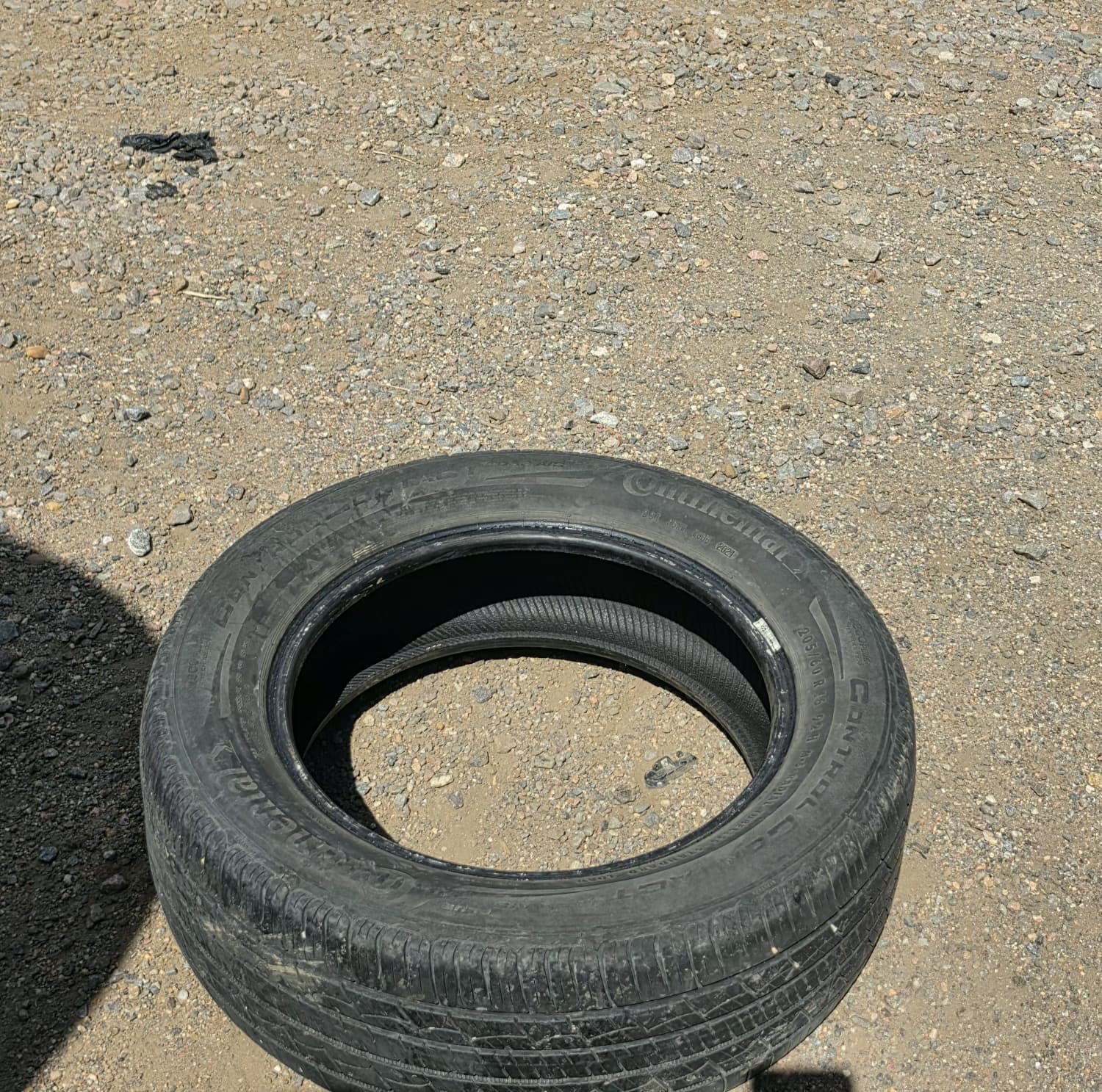 205/60R16 Pair (2 Used Tires) Continental Control Contact